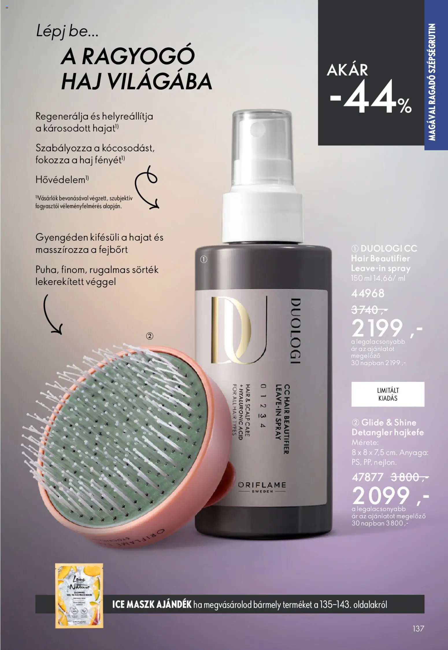 Oriflame akciós ujság - amely érvényes a következő dátumtól: 15.04.2026 | Oldal: 137 | Termékek: Maszk