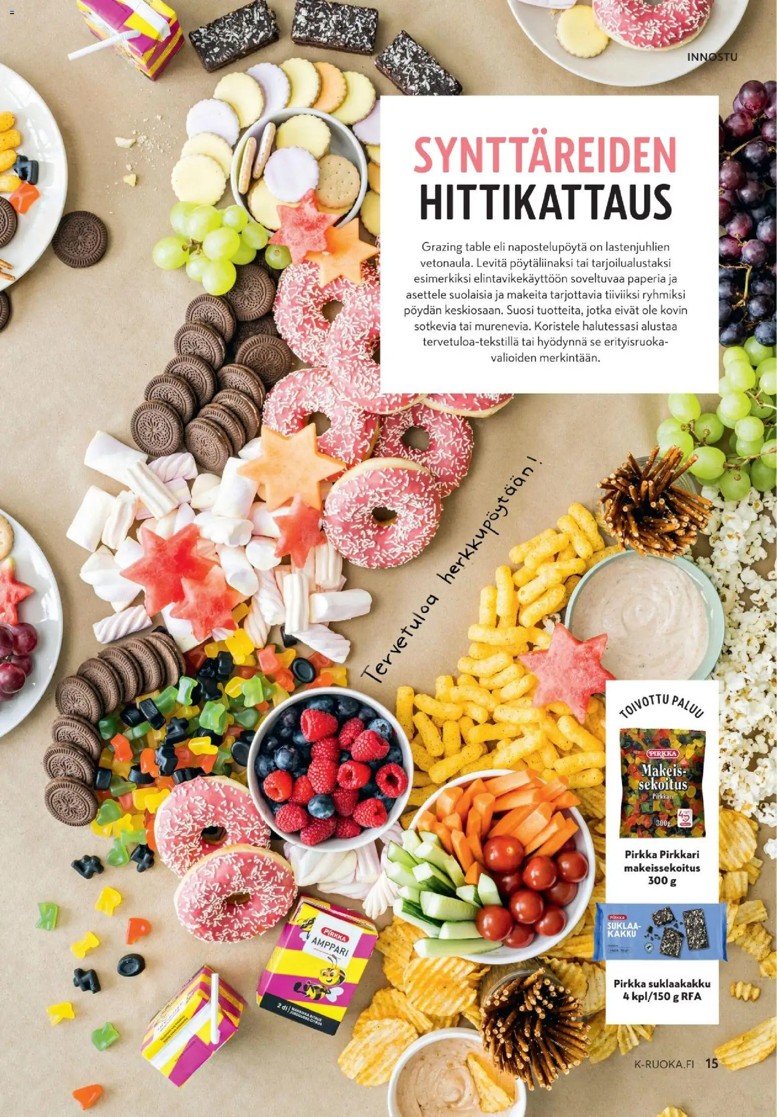 K-Market tarjoukset - K-Ruoka – voimassa 06.05.2026 alkaen | Sivu: 15 | Tuotteet: Pampers, Suklaakakku, Suklaa