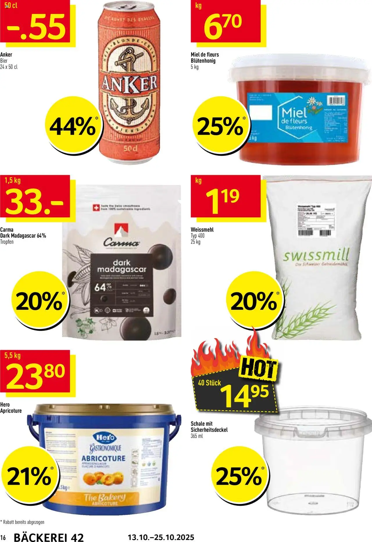 Prodega Aktionen Bäckerei – gültig ab 13.10.2025 | Seite: 16 | Produkte: Bäckerei, Bier