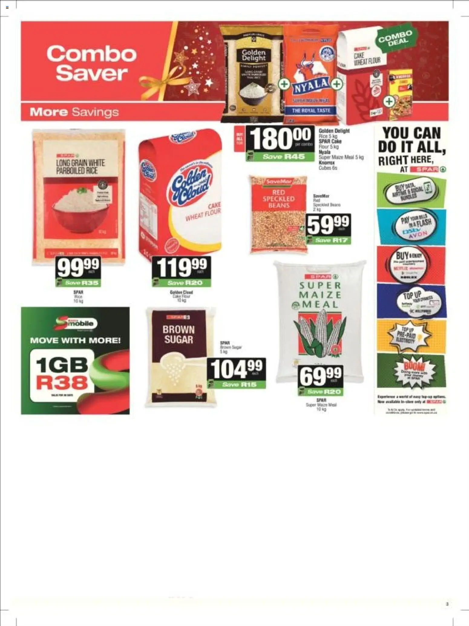 New Superspar catalogue – valid from 10.11.2025 | Page: 19 | Products: Data, Maize meal, Rice, Sugar