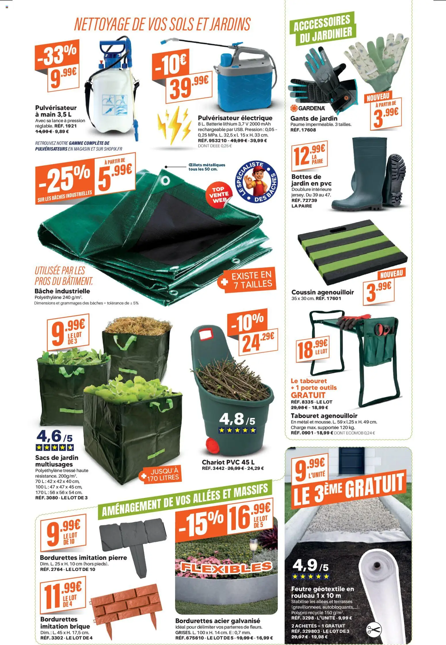 {H1} | Page: 2 | Produits: Pulvérisateur électrique, Porte, Géotextile, Bottes