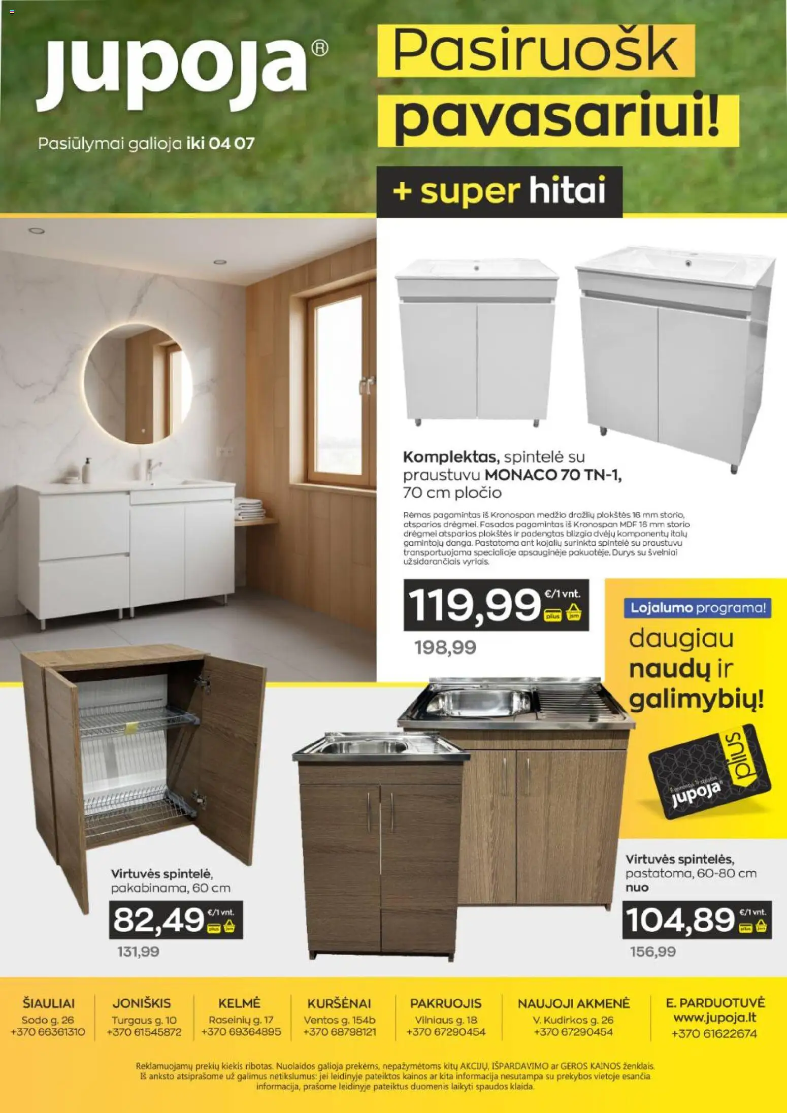 Jupoja akcijos nuo 10.03.2026 | Puslapis: 29 | Prekių: Spintelė