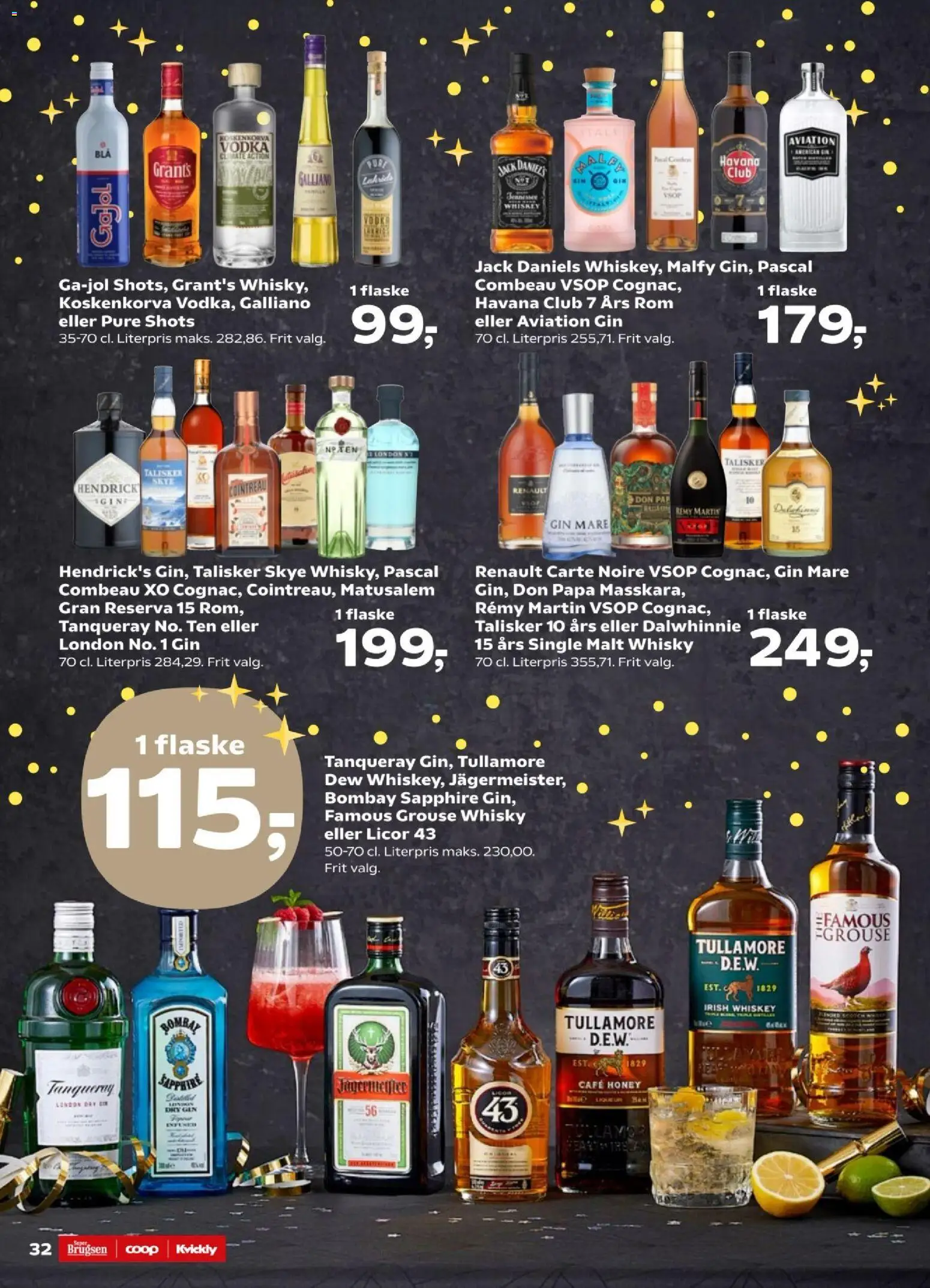 Super Brugsen tilbudsavis – gyldig fra 26.12.2025 | Side: 36 | Produkter: Gin, Vodka, Whisky, Rom