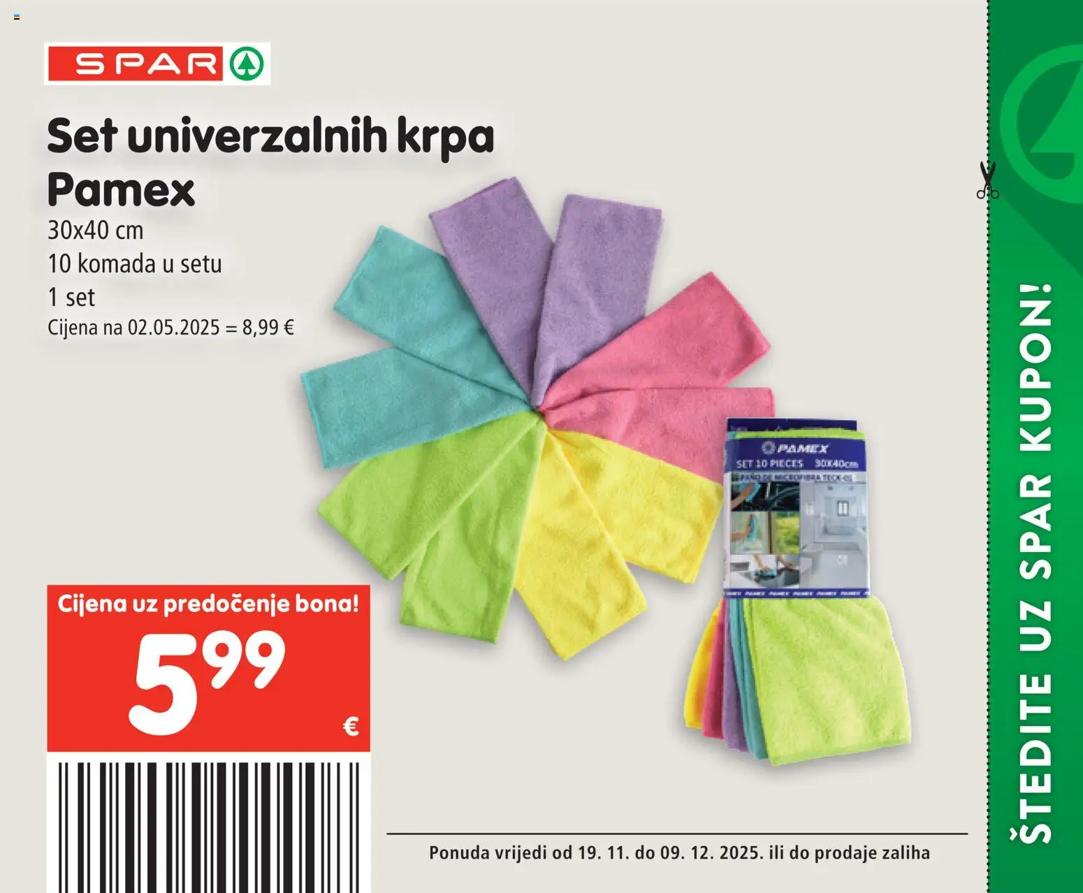 Spar katalog | vrijedi od 19.11.2025 | Stranica: 22 | Proizvodi: Krpa