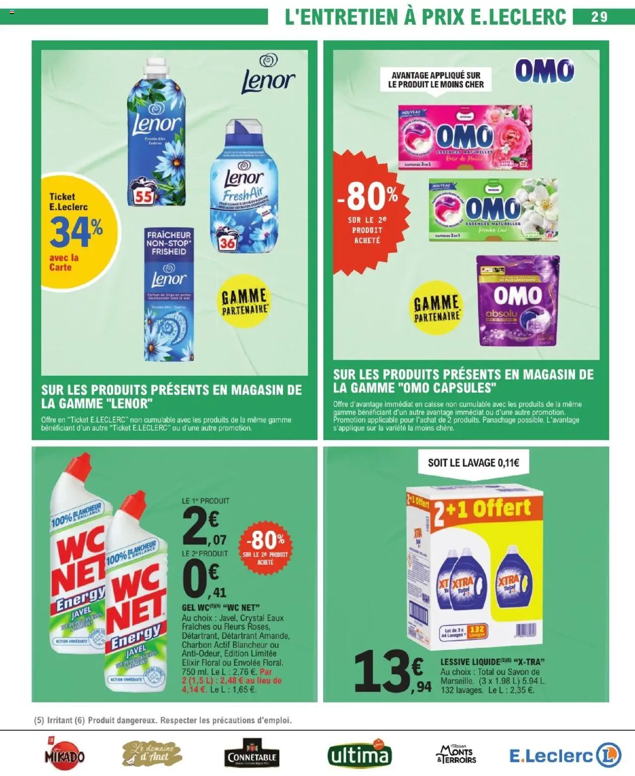  | Page: 29 | Produits: Lenor adoucissant, Savon, Détergent, Lessive