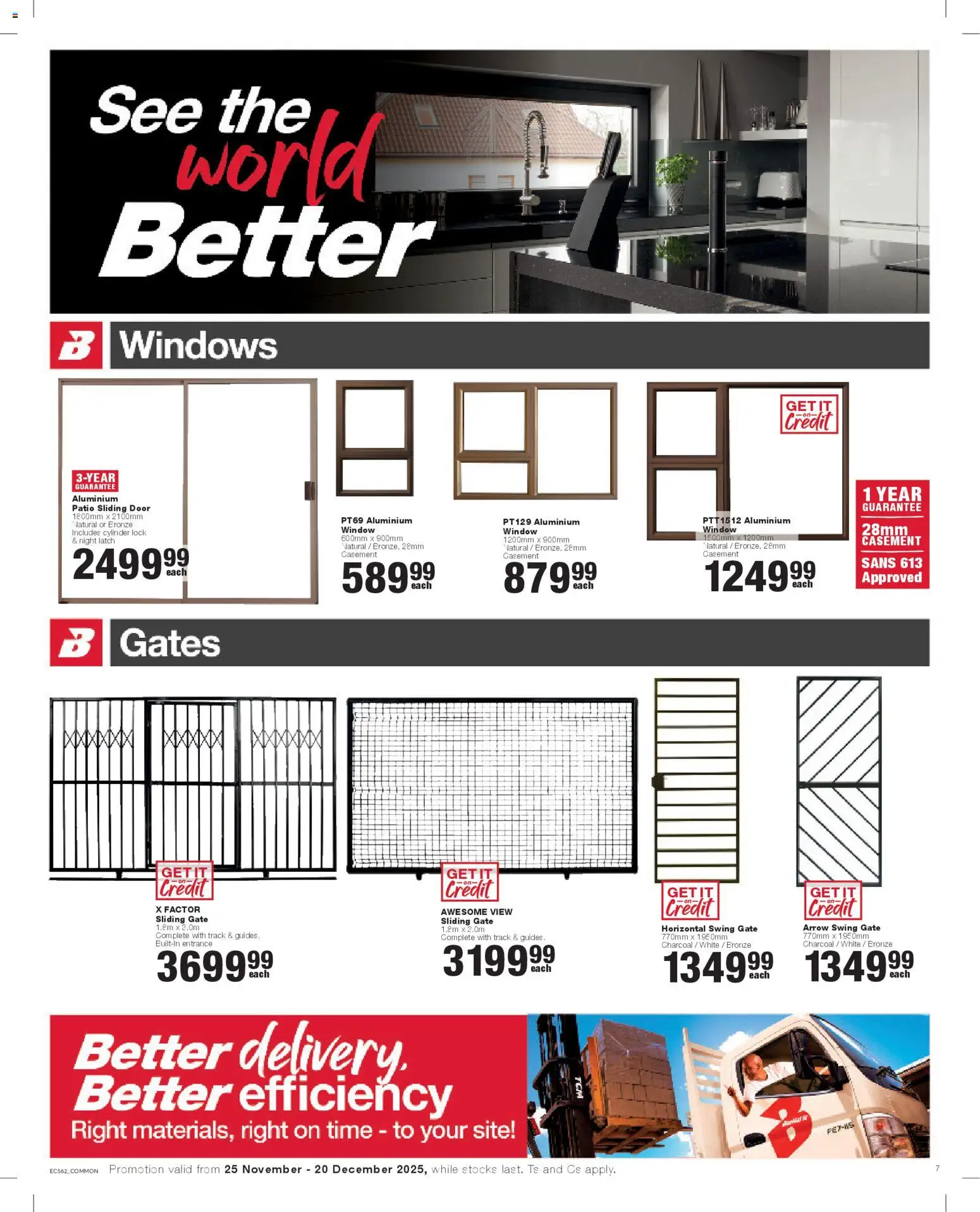 New Build It catalogue – valid from 25.11.2025 | Page: 7 | Products: Lock, Gate