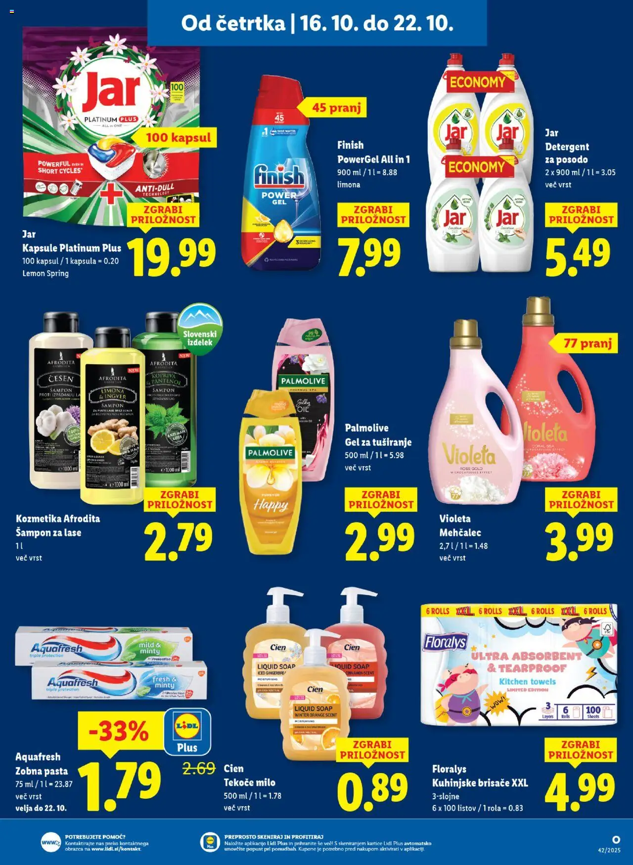Novi Lidl katalog ponudbe – veljaven od 16.10.2025 | Stran: 17 | Izdelki: Βαλσάμικο ξύδι, Mehčalec, Sampon, Gel za tusiranje