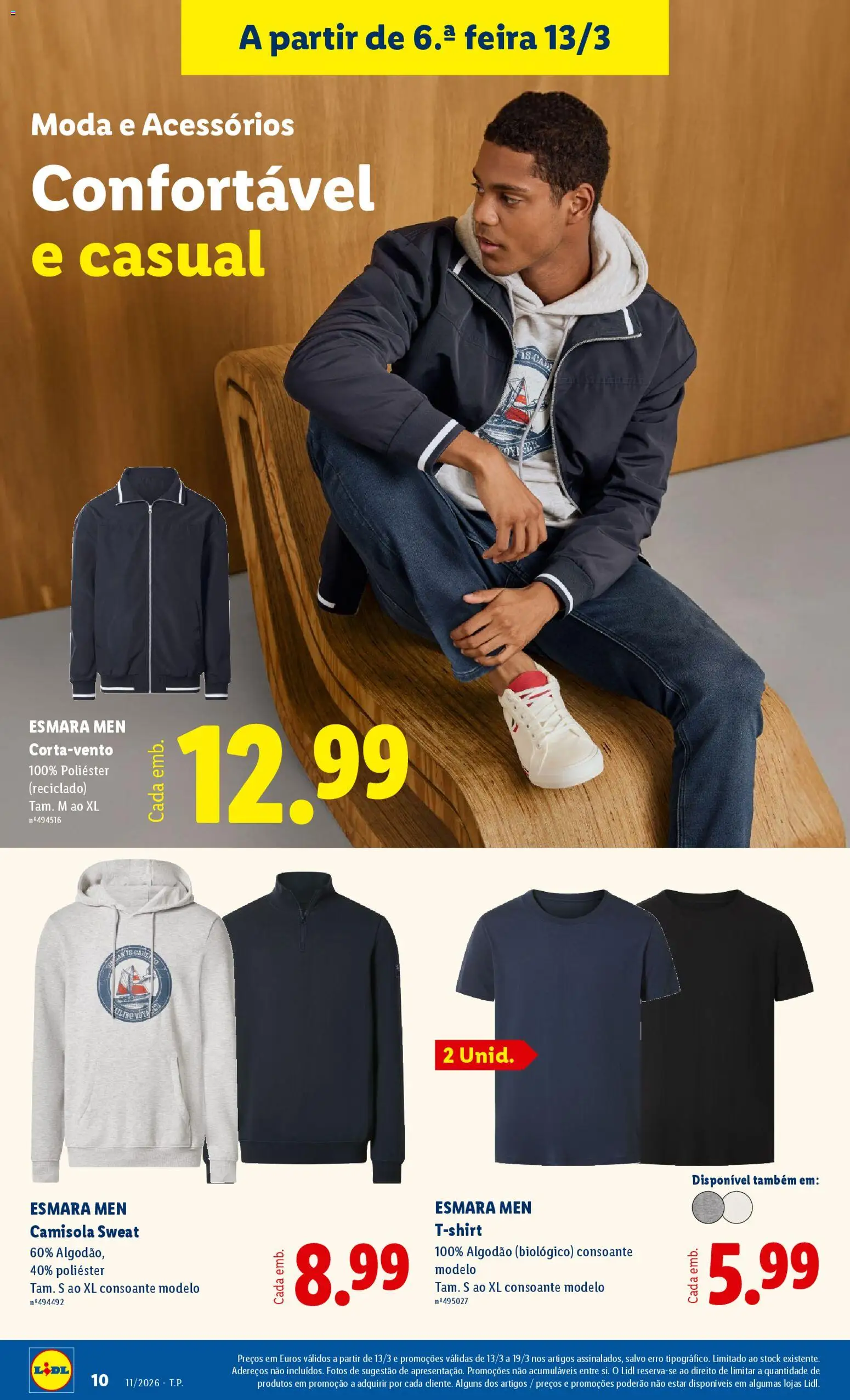 Lidl Novidades │ válido de 09.03.2026 | Página: 10 | Produtos: Sweatshirt, Algodão, Camisola