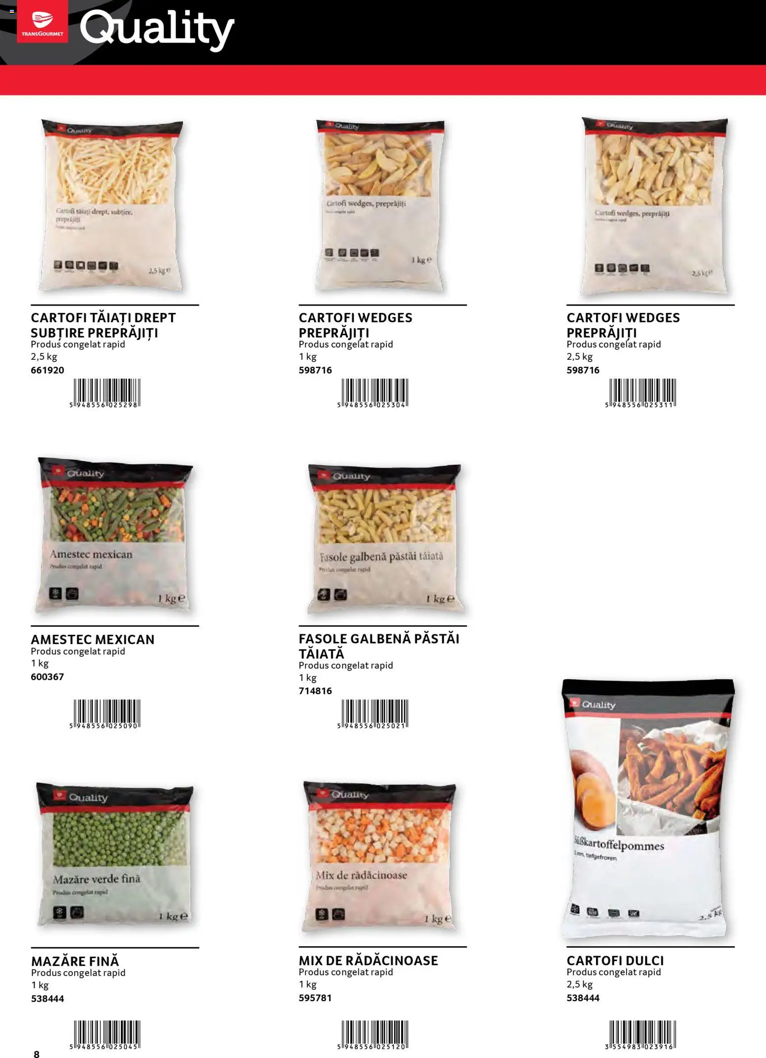 Noul catalog Selgros – valabil de la 30.01.2026 | Pagină: 8 | Produse: Mazăre, Taneli organik hardal, Cartofi