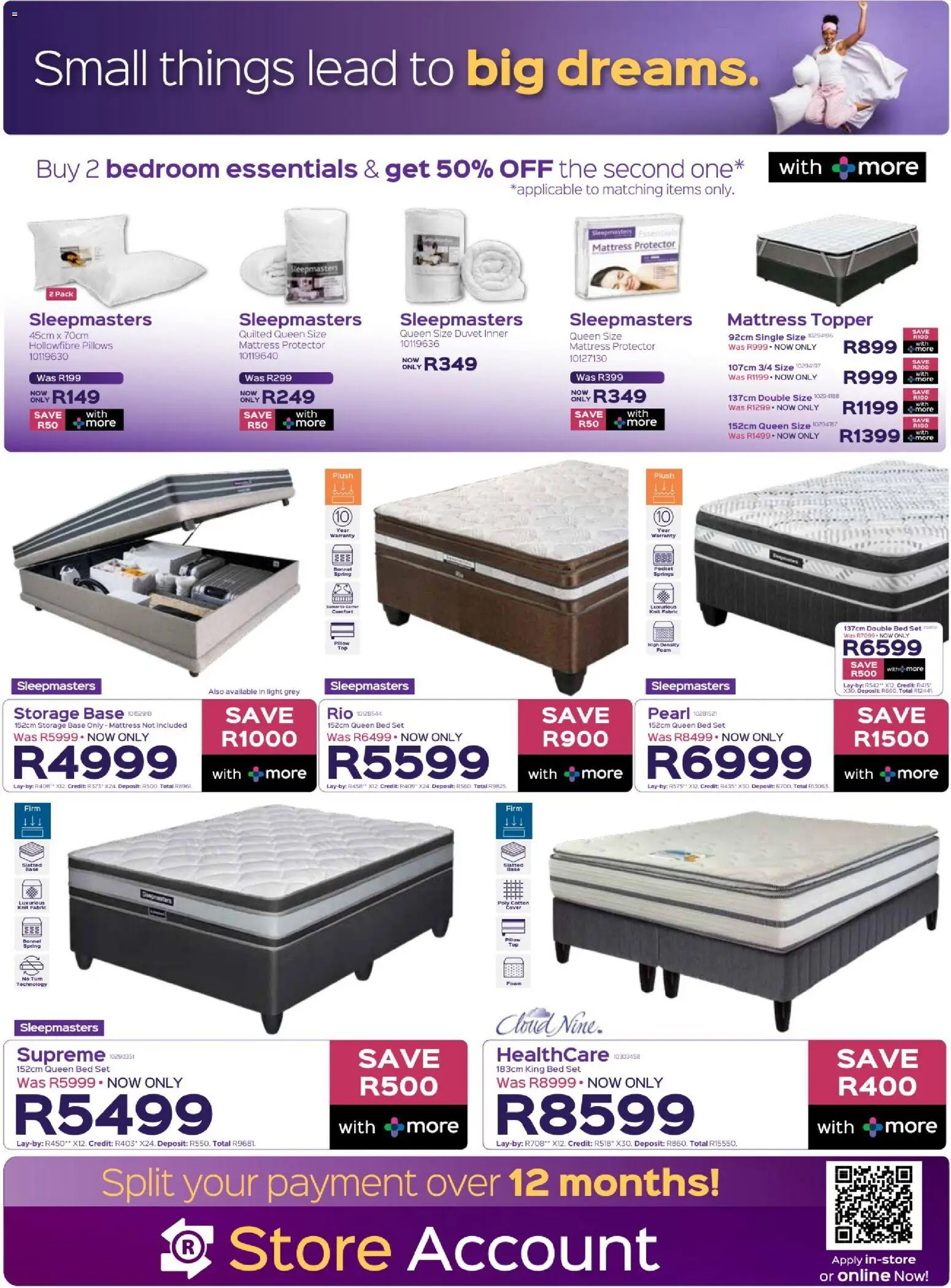 New Sleepmasters catalogue – valid from 15.01.2026 | Page: 9 | Products: Duvet, Mattress, Pillow, Foam