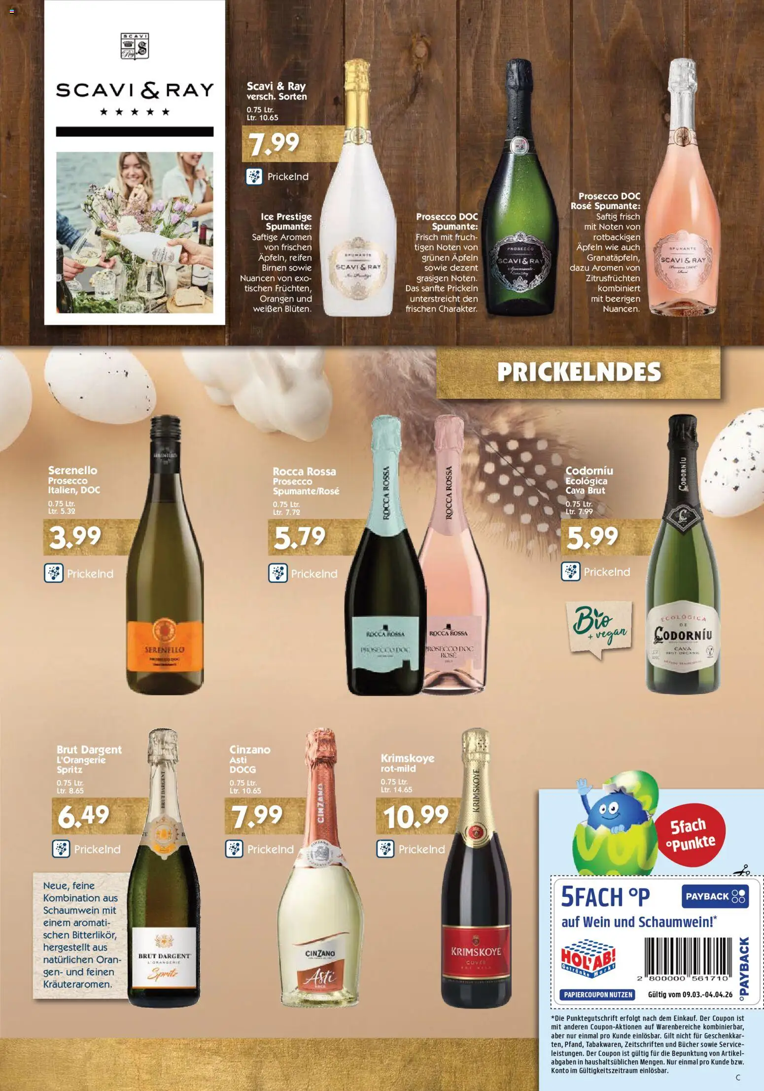 HOL’AB! Premium Ostergenuss – gültig ab 09.03.2026 | Seite: 3 | Produkte: Orangen, Prosecco, Brut dargent, Wein