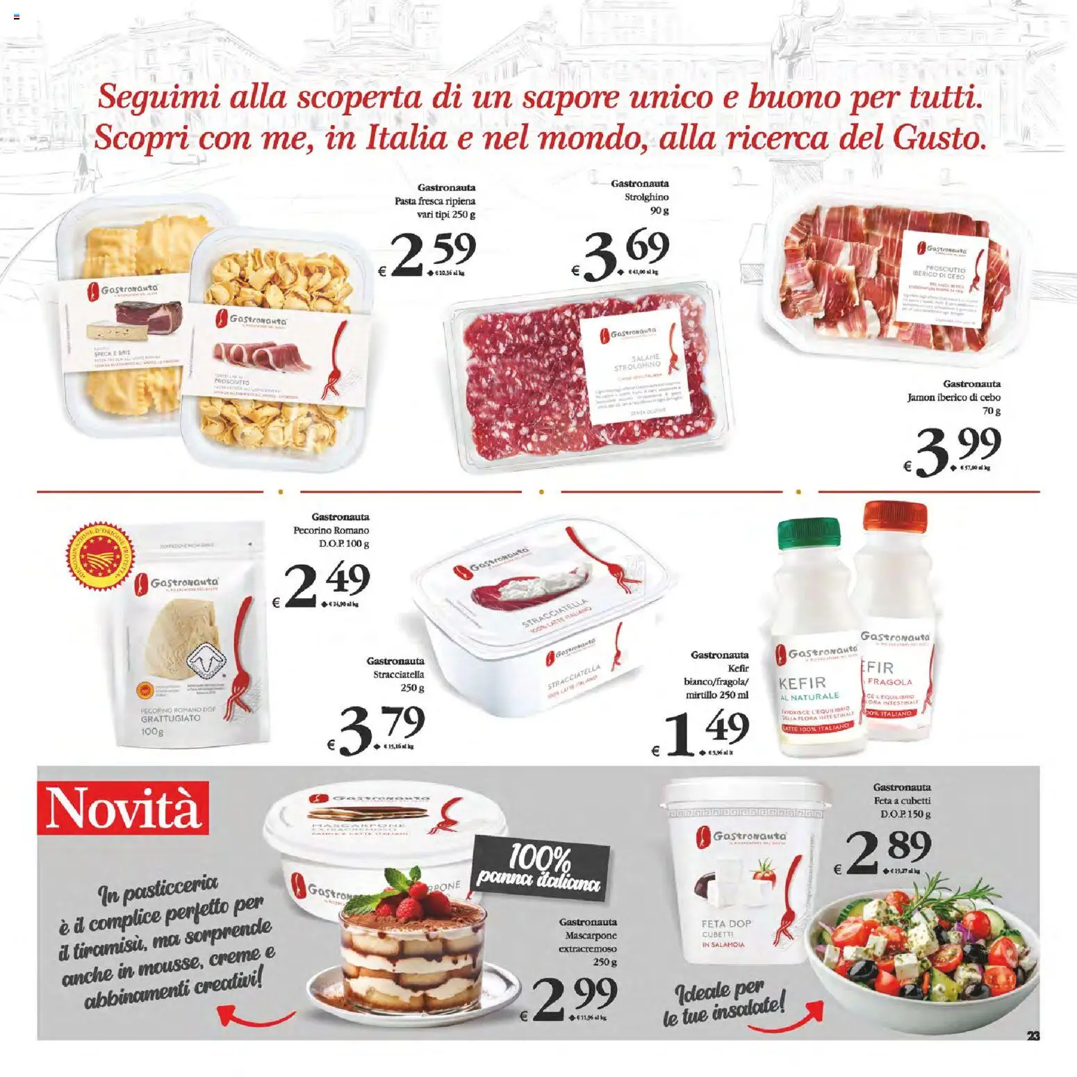 Volantino Decò del 14.11.2025 | Pagina: 23 | Prodotti: Speck, Salame, Latte, Pasta