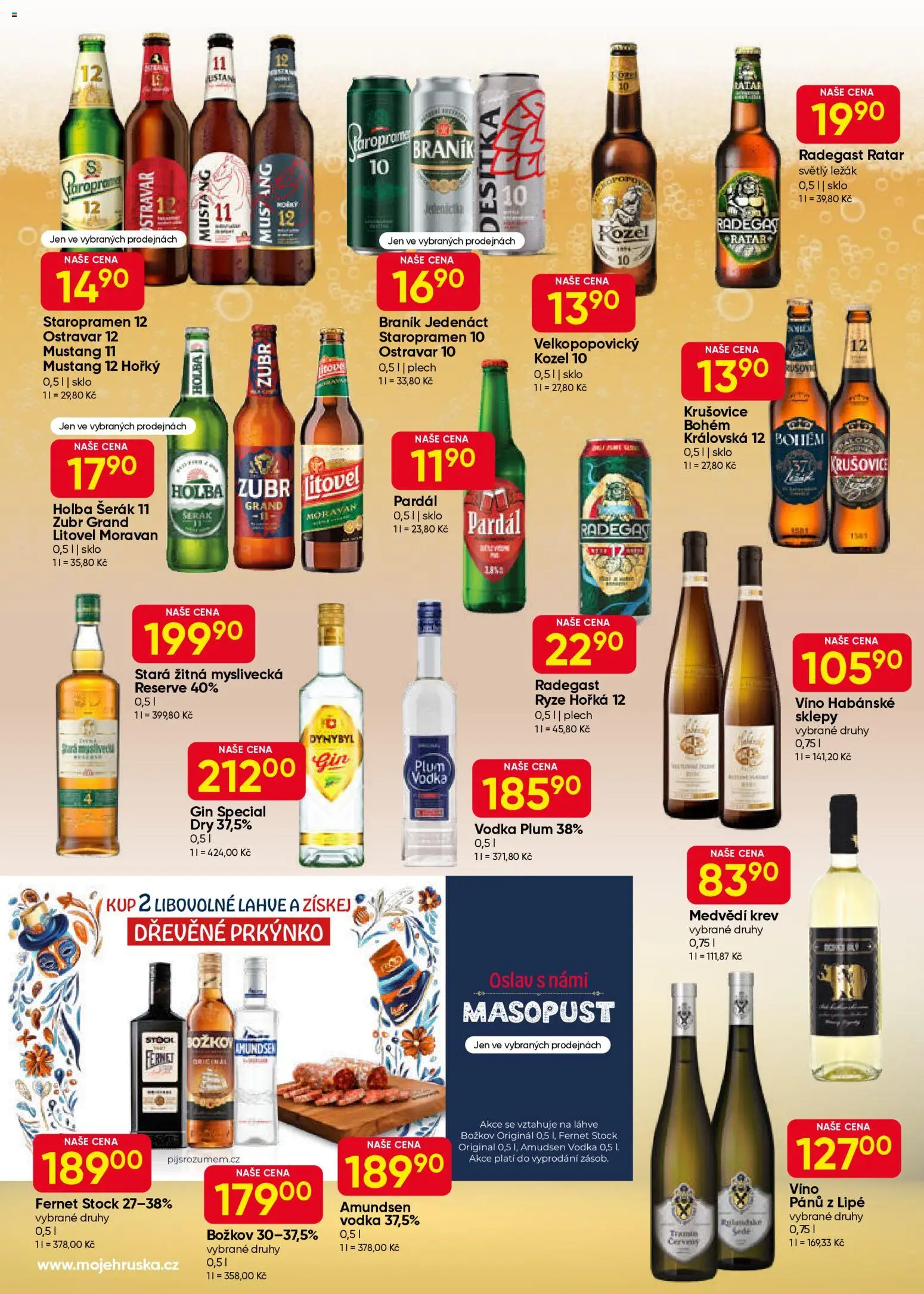 Hruška leták od 28.01.2026 | Strana: 6 | Produkty: Staropramen 10, Staropramen, Braník, Krušovice