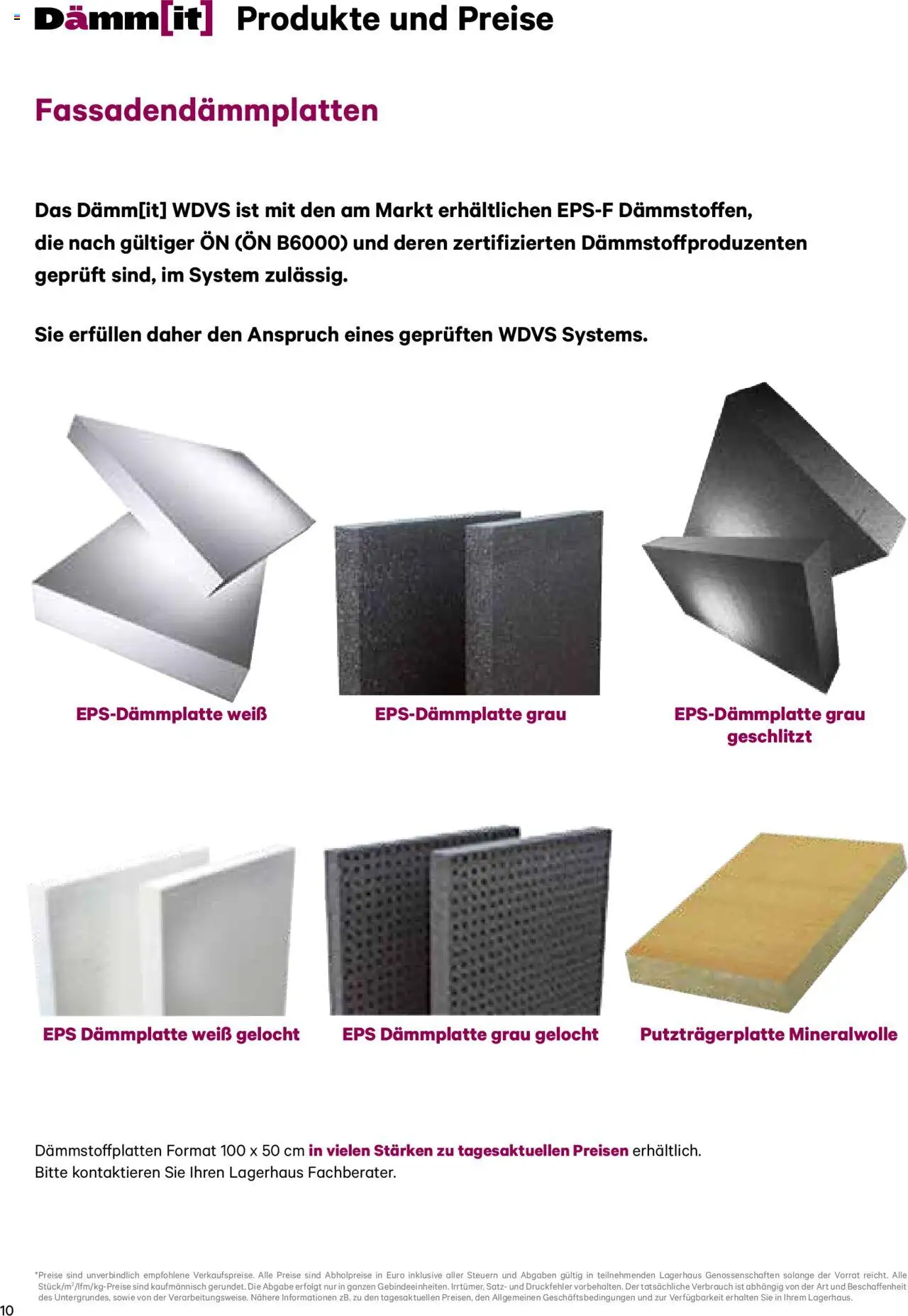 Lagerhaus Dämm[it] Katalog 2025 gültig ab 08.01.2025 | Seite: 10