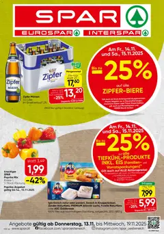Spar Flugblatt - Tirol ab 13.11.2025 gültig