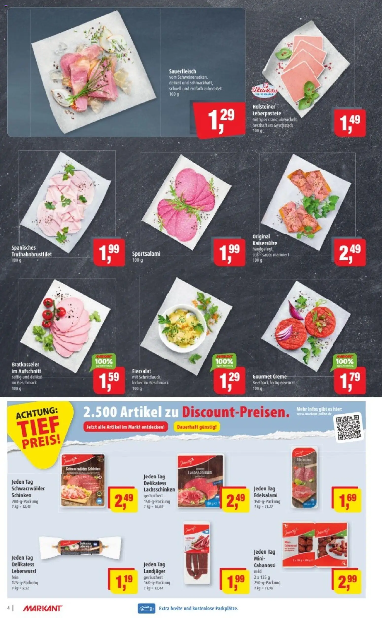 Markant Prospekt 	 – gültig ab 19.01.2026 | Seite: 4 | Produkte: Creme, Schinken