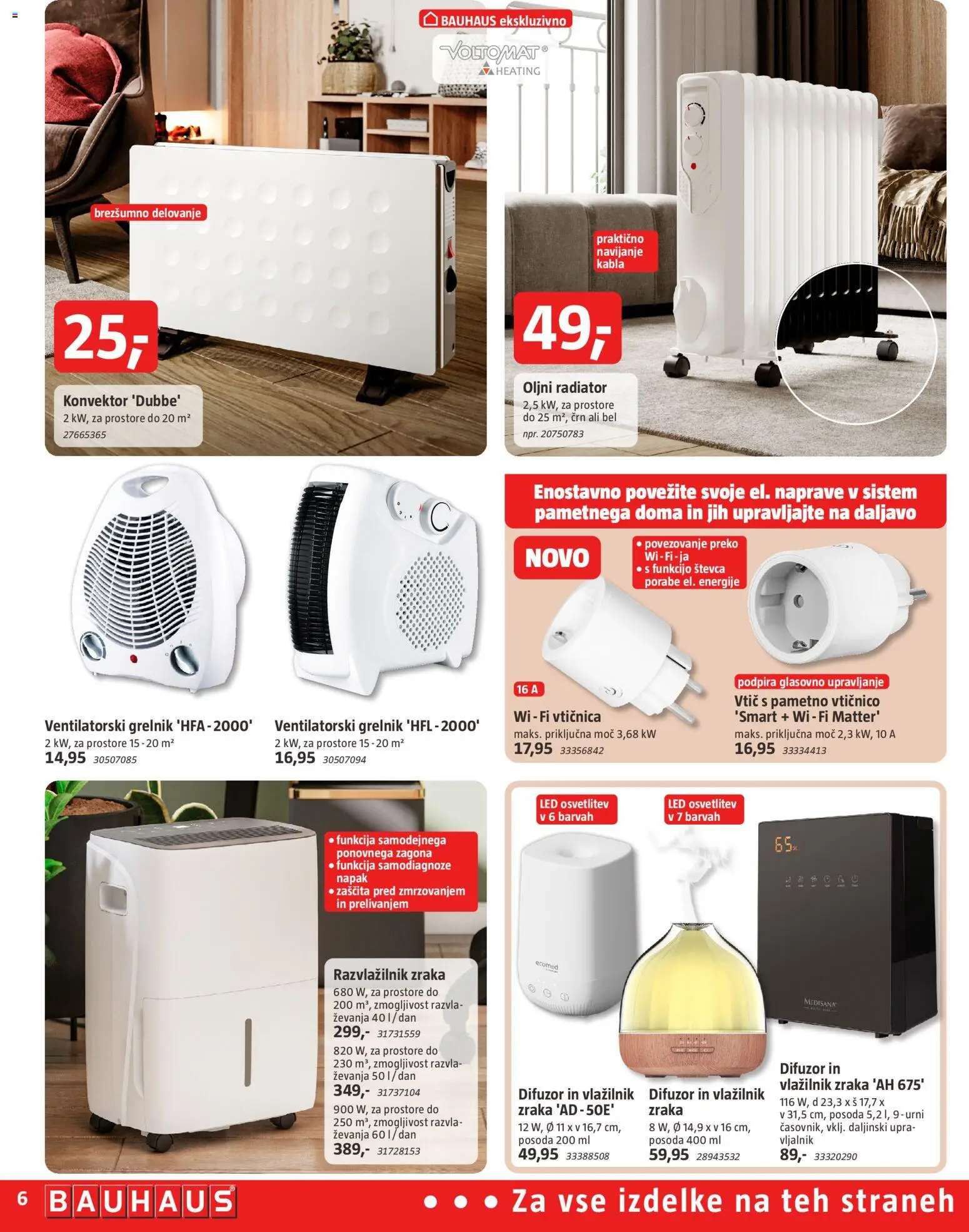 Novi Bauhaus katalog ponudbe – veljaven od 01.01.2026 | Stran: 6 | Izdelki: Radiator, Vticnica