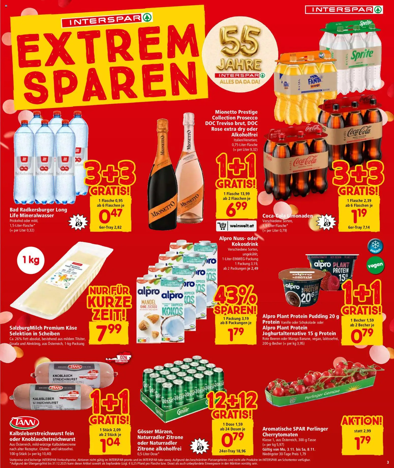 Interspar Flugblatt - Steiermark gültig ab 06.11.2025 | Seite: 4 | Produkte: Zucker, Zitrone, Käse, Schokolade