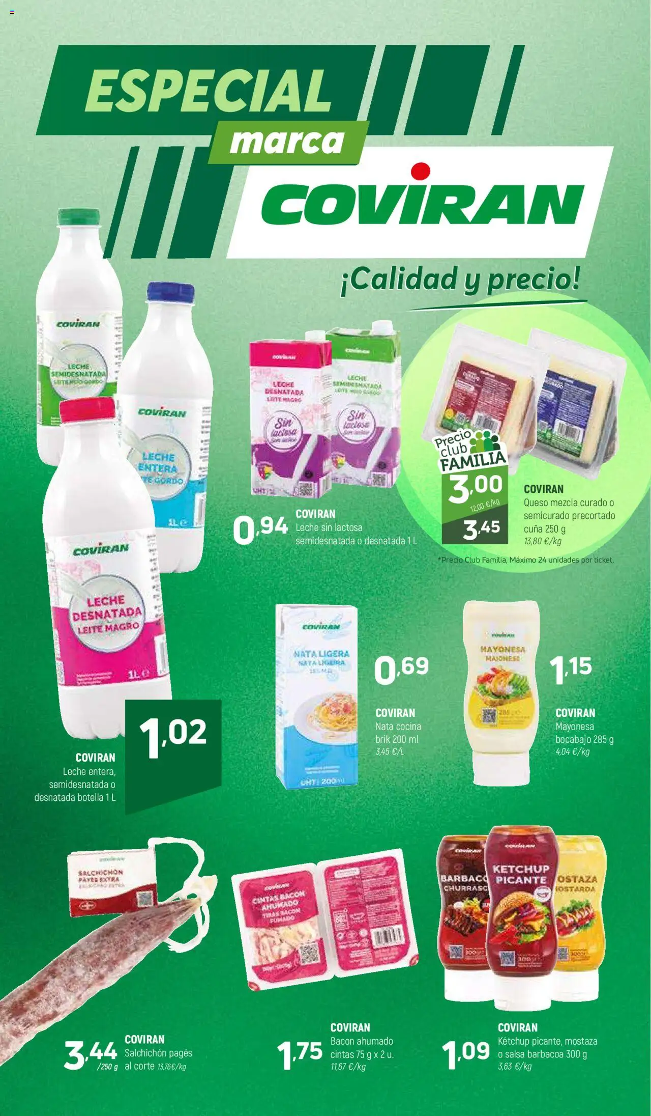 Coviran ofertas │ válido desde el 07.10.2025 | Página: 6 | Productos: Leche desnatada, Leche sin lactosa, Leche, Té
