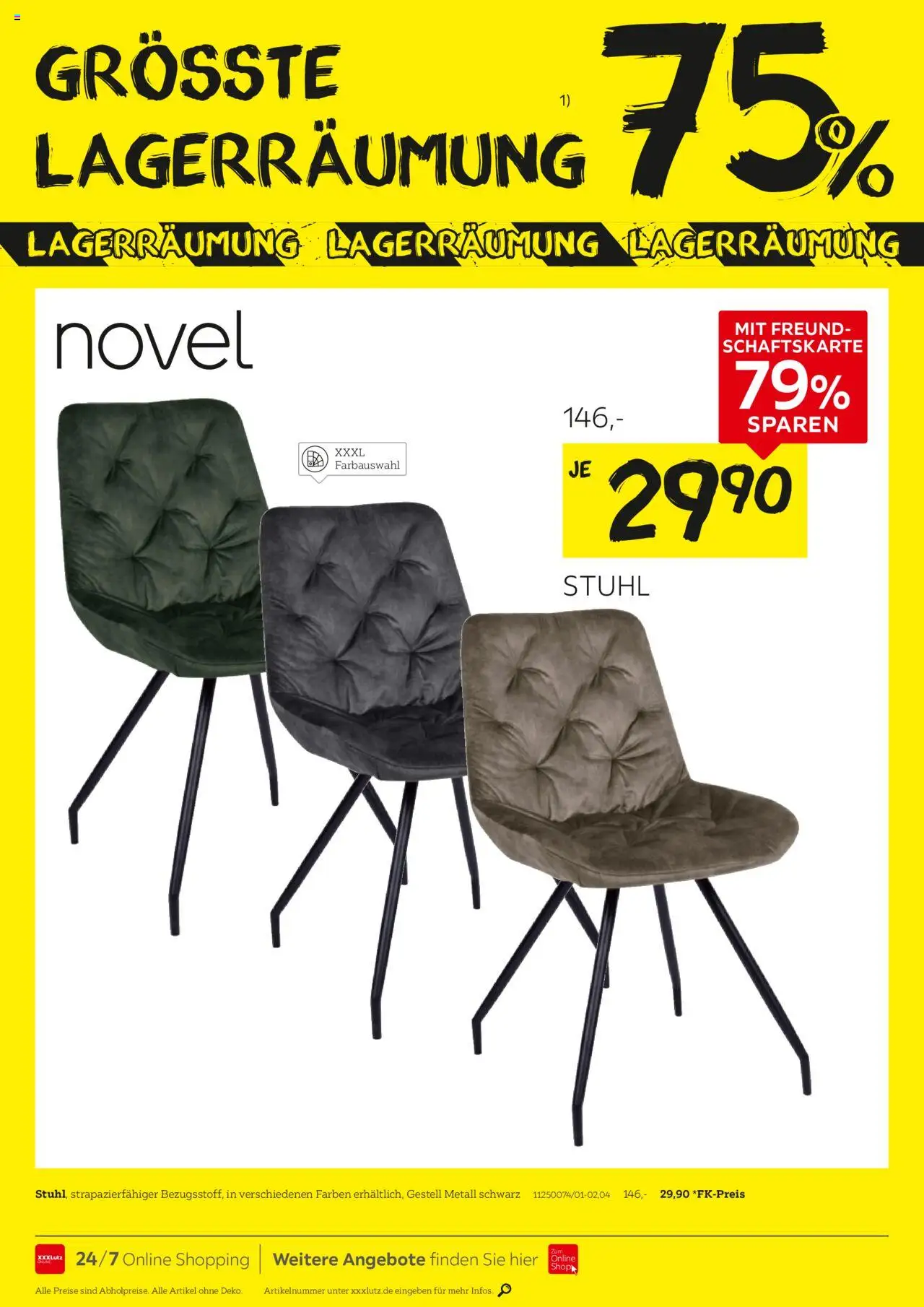 XXXL Lutz Prospekt 	 - gültig ab dem 25.08.2025 | Seite: 2 | Produkte: Stuhl