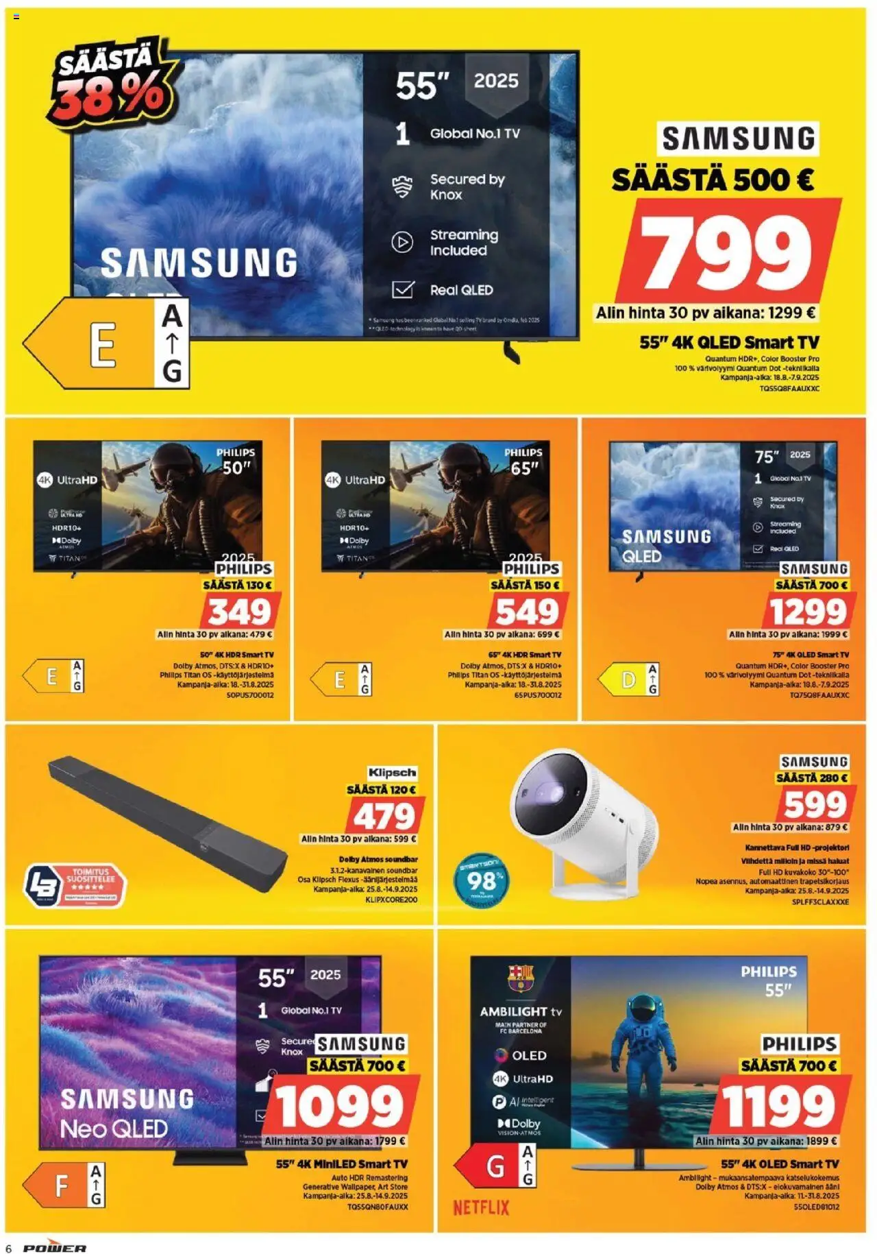 | Sivu: 10 | Tuotteet: Soundbar, TV