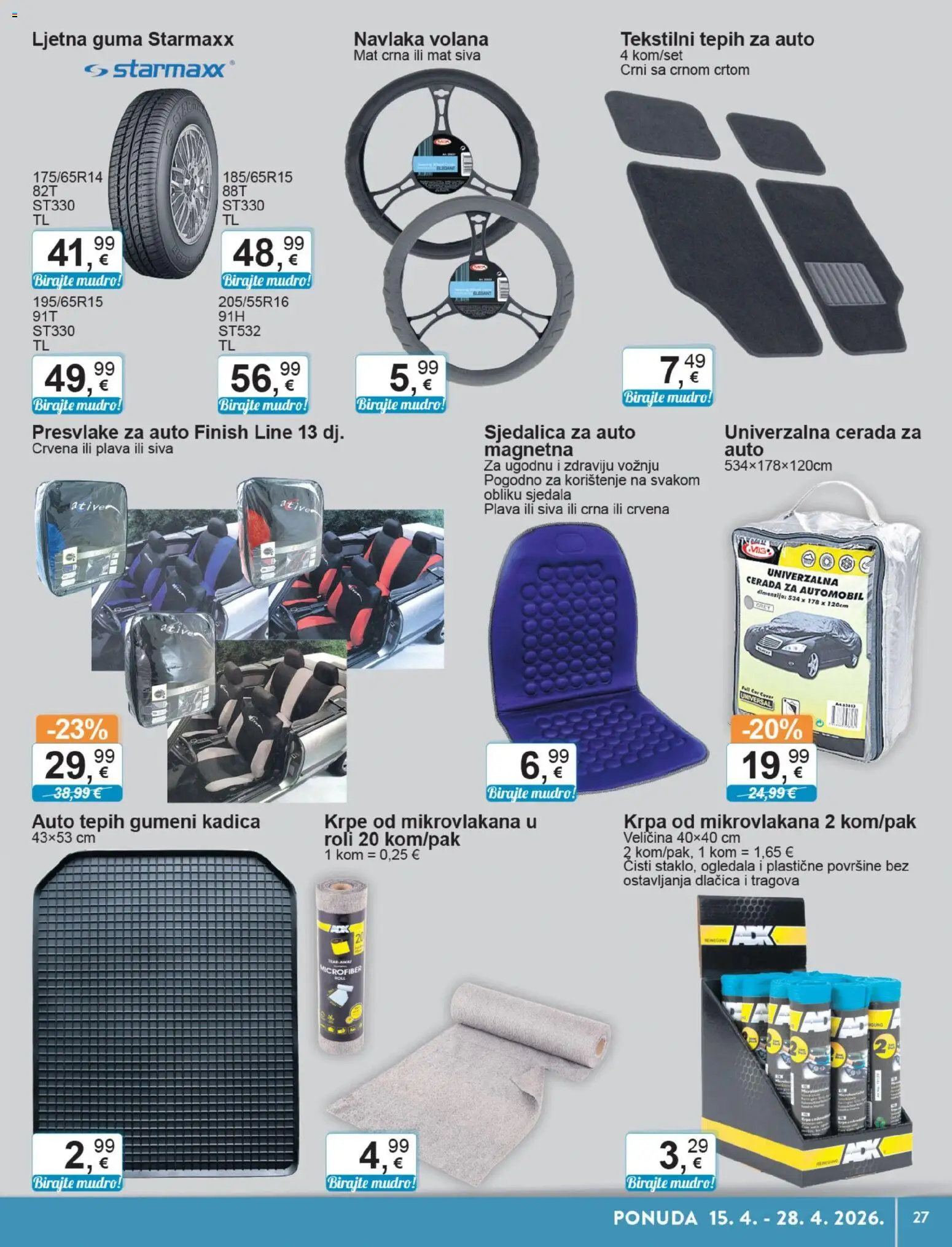 KTC katalog | vrijedi od 15.04.2026 | Stranica: 27 | Proizvodi: Tepih, Krpa, Ogledala, Finish