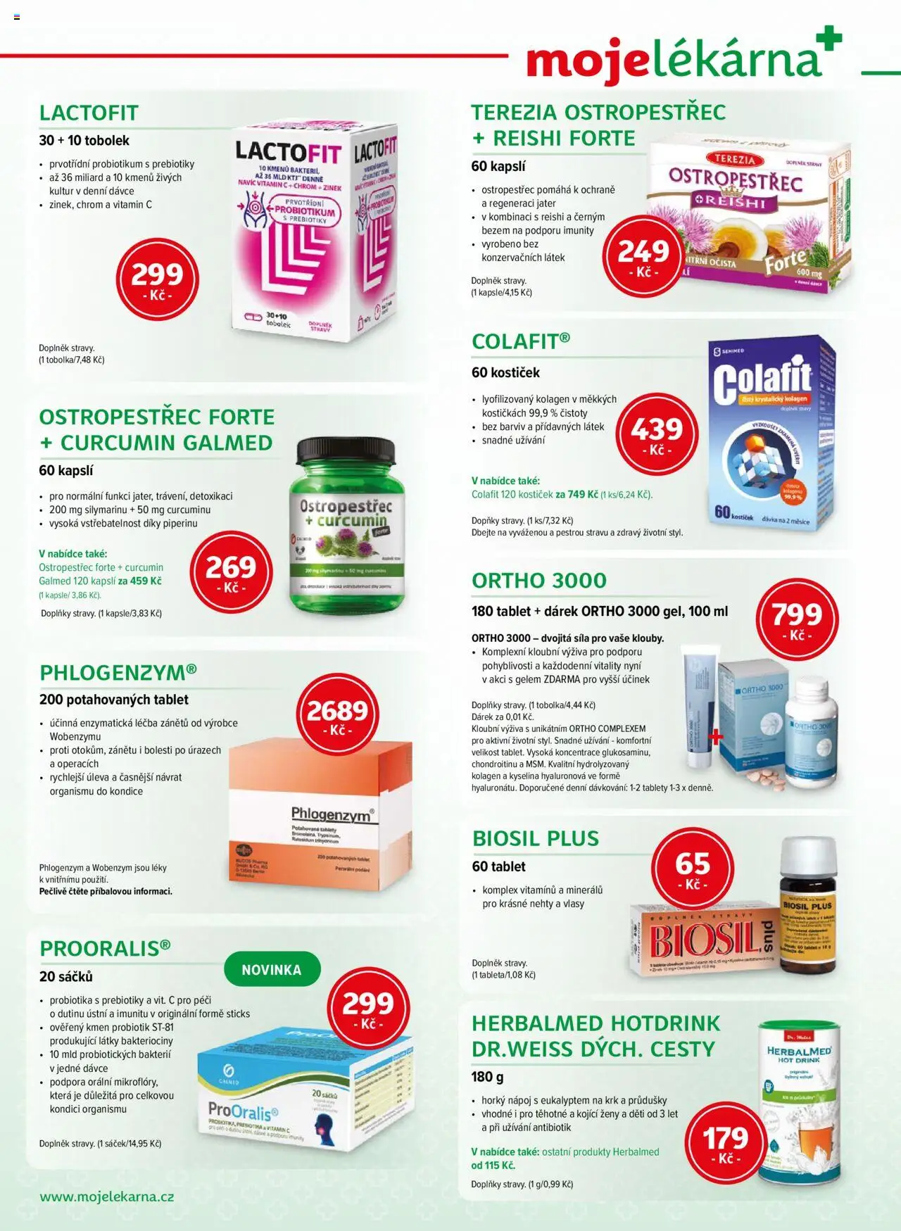 Moje lékárna leták od 13.09.2025 | Strana: 10 | Produkty: Vitamin c, Tablet, Kolagen, Nehty