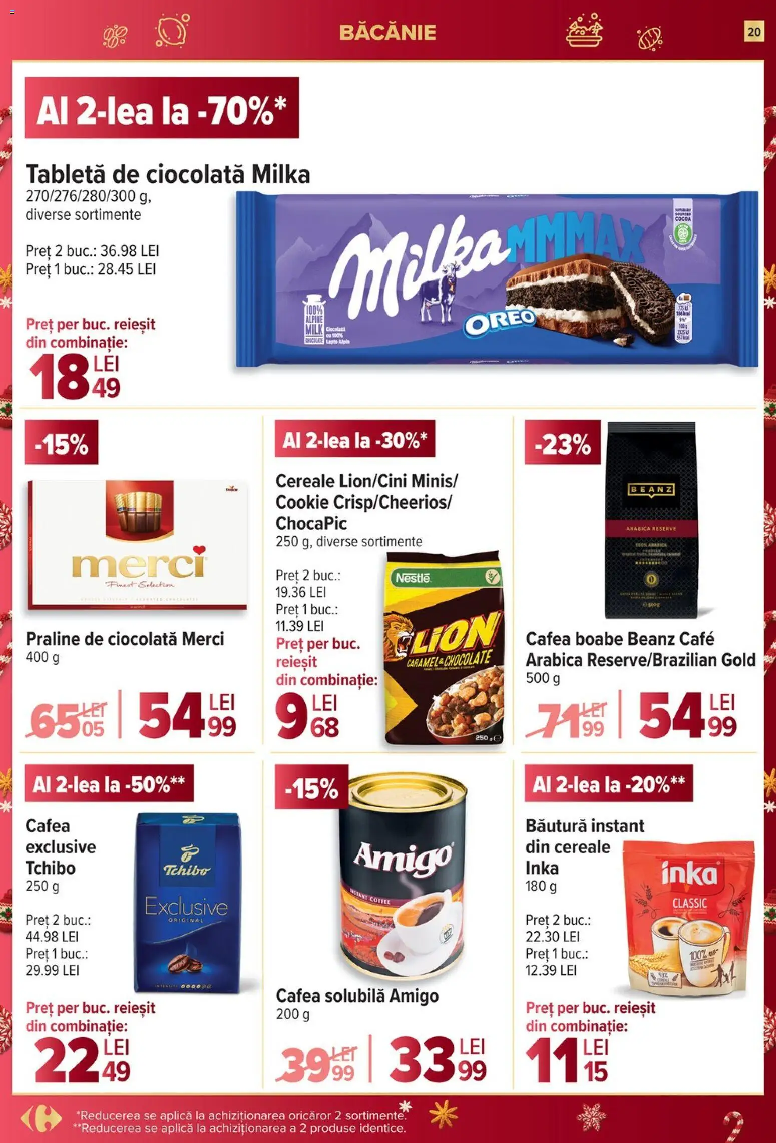 Noul catalog Carrefour – valabil de la 27.12.2025 | Pagină: 20 | Produse: Tabletă, Praline, Ciocolată, Cereale