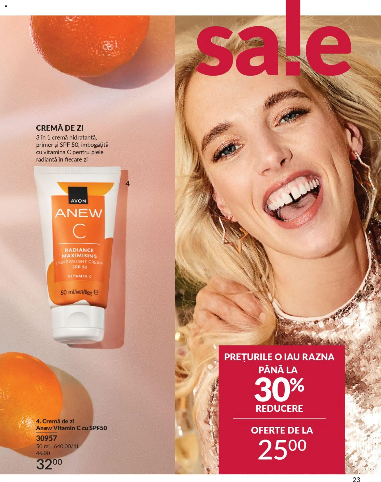 Noul catalog Avon – valabil de la 01.01.2026 | Pagină: 25 | Produse: Cremă de zi, Cremă