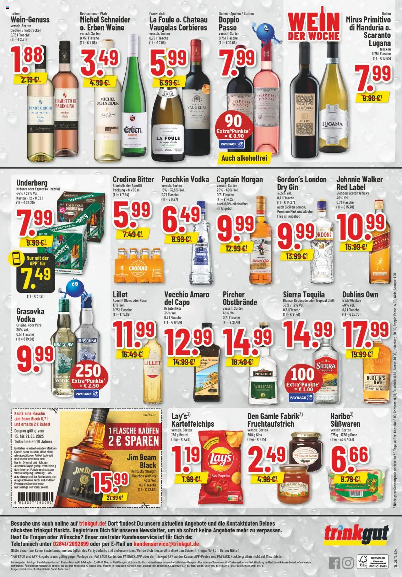 Trinkgut Prospekt – gültig ab 15.09.2025 | Seite: 6 | Produkte: Whisky, Jim beam, Paprika, Gin