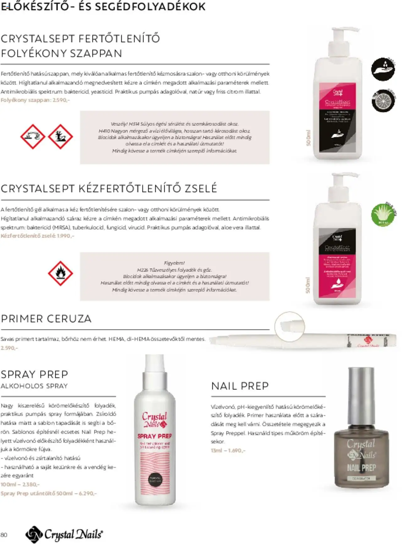 Crystal Nails akciós ujság - amely érvényes a következő dátumtól: 01.03.2025 | Oldal: 80 | Termékek: Kézfertőtlenítő, Aloe vera, Szappan, Citrom