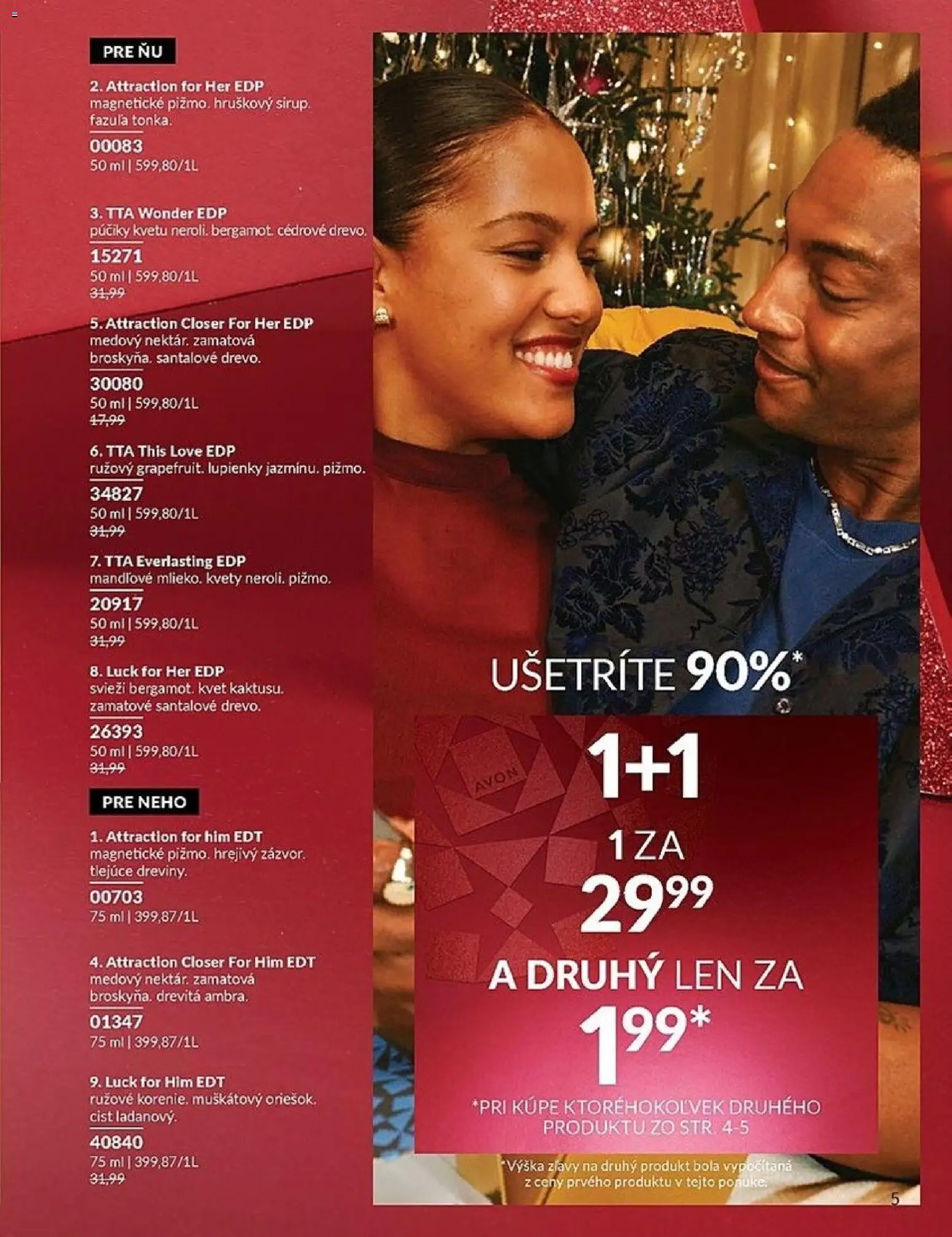 Nové Avon akcie – leták je platný od 01.12.2025 | Strana: 5 | Produkty: Fazuľa, Kvety