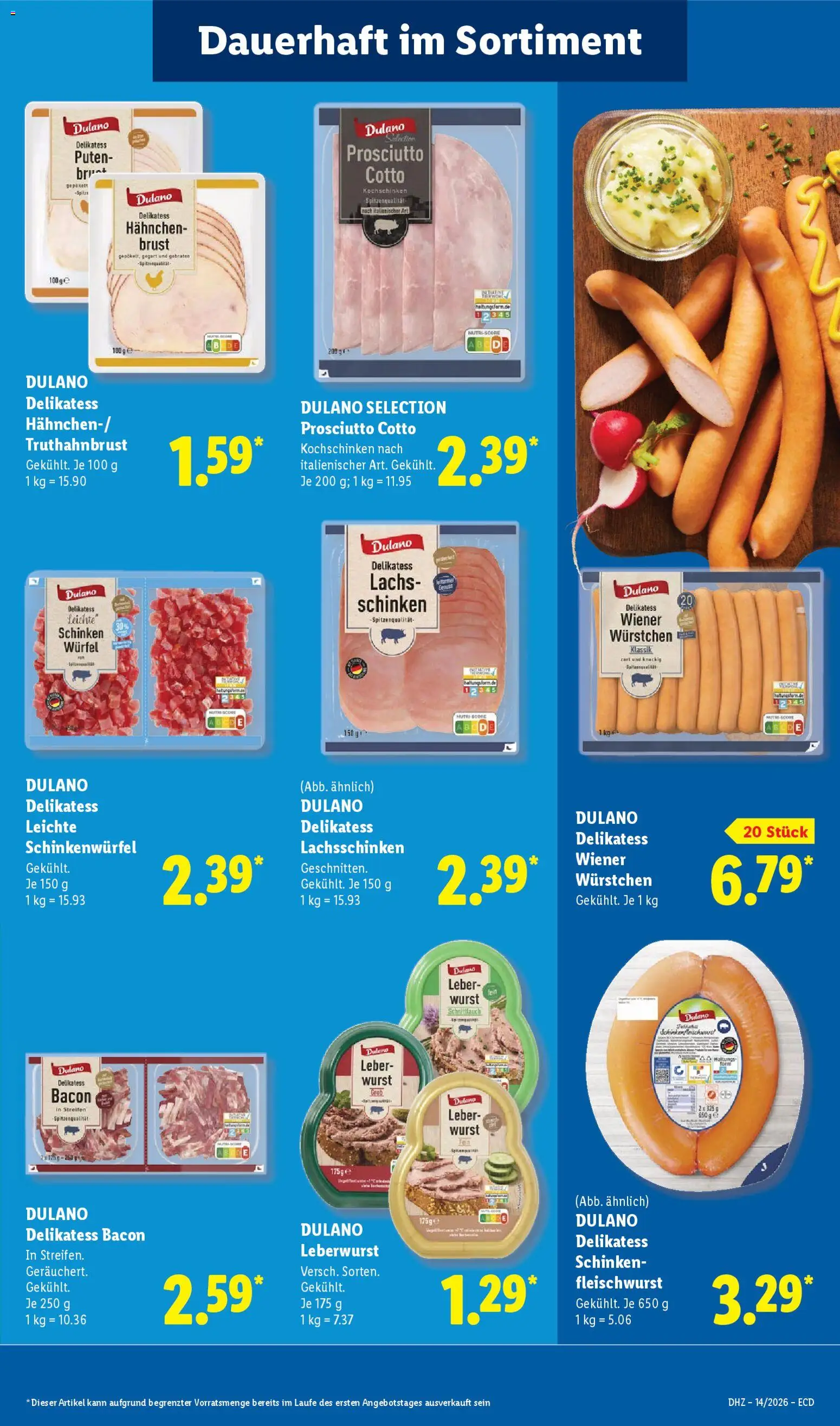 Lidl Německo leták od 30.03.2026 | Strana: 35 | Produkty: Prosciutto, Cotto