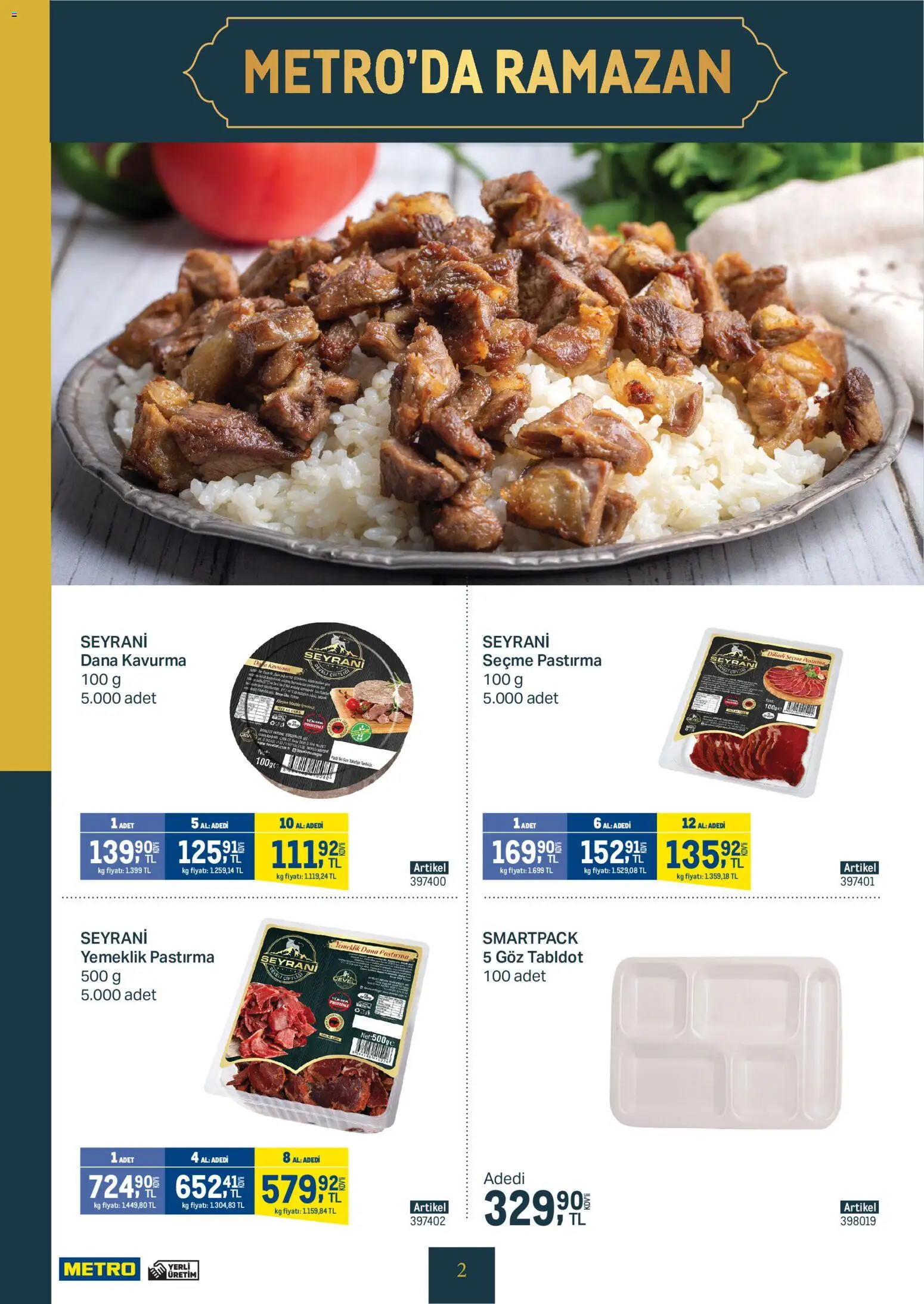 Metro - Kurum ve İşletme Mutfakları - 04.02.2026 tarihinden itibaren geçerlidir | Sayfa: 2