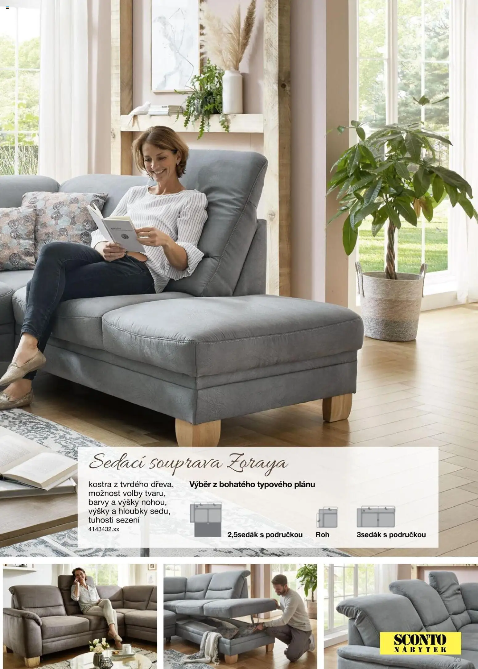 Sconto nábytek katalog - Sedačky Polipol od 01.01.2025 | Strana: 23 | Produkty: Sedací souprava, Nábytek, Barvy