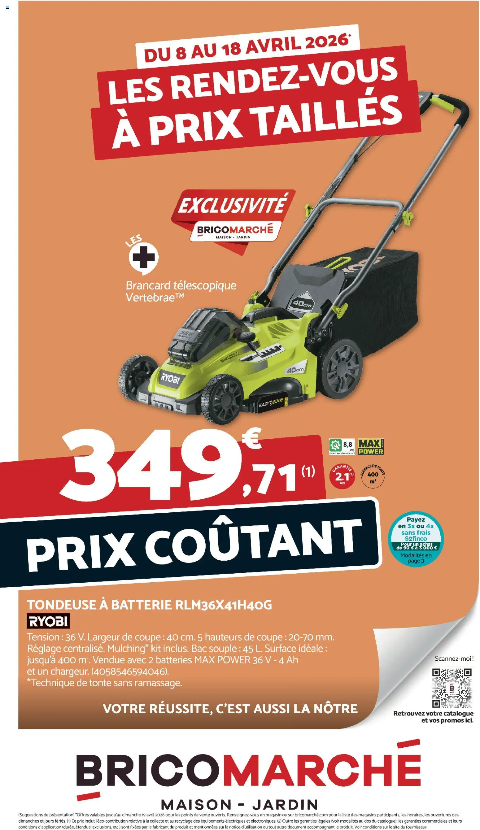 {H1} | Page: 1 | Produits: Tondeuse, Batterie