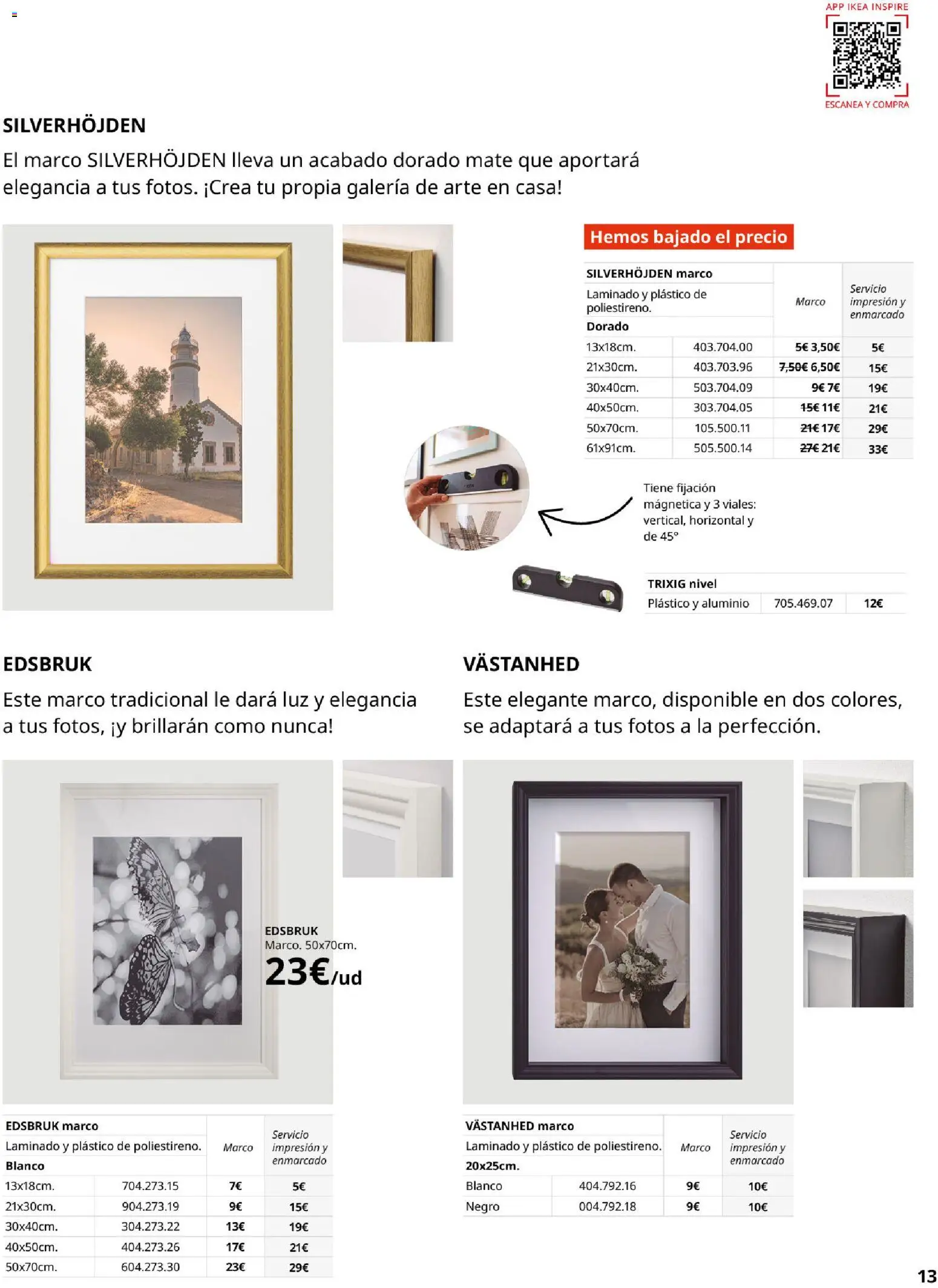 Catálogo IKEA Marcos │ válido desde el 29.04.2026 | Página: 13 | Productos: Marco