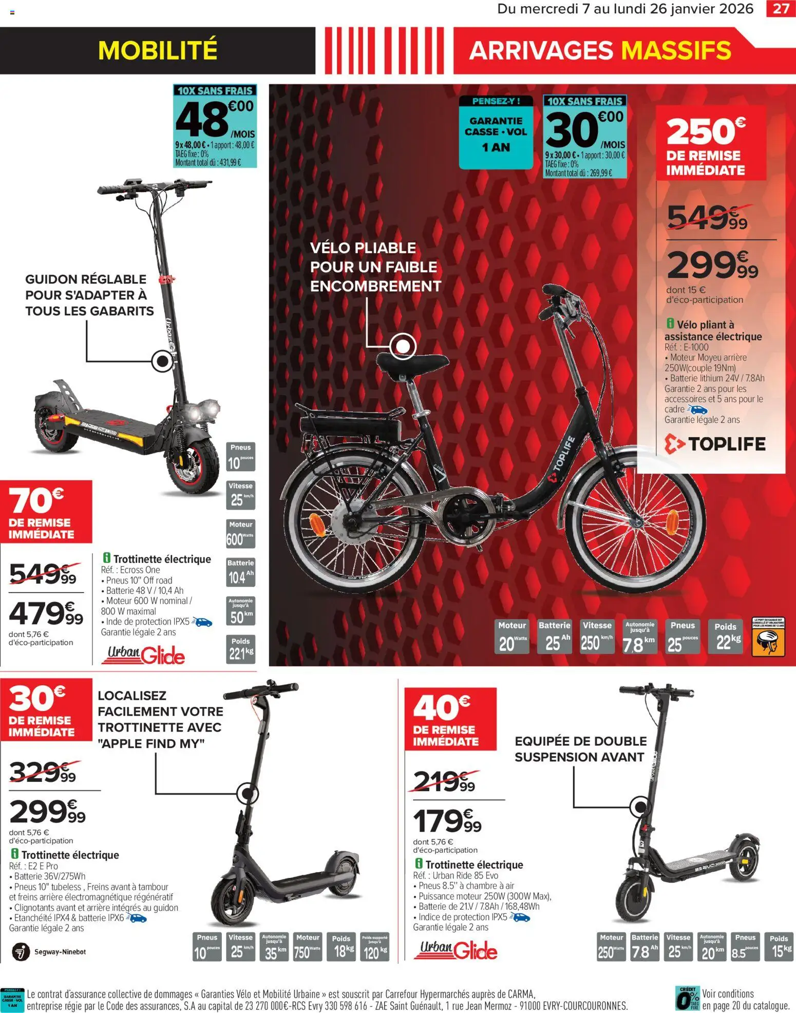 {H1} | Page: 29 | Produits: Pneus, Trottinette électrique, Suspension, Cadre