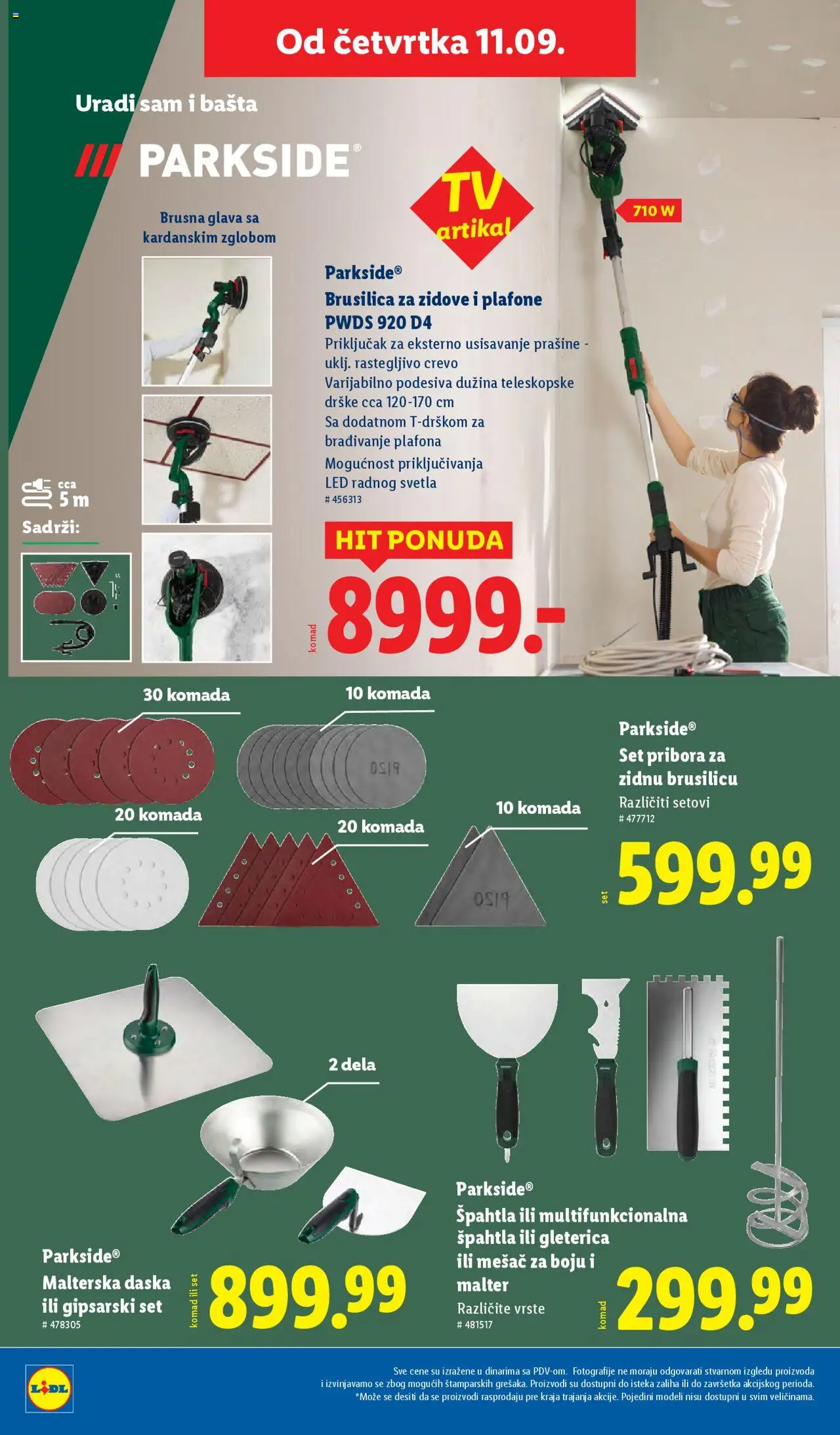 Lidl katalog - važi od 11.09.2025 | Strana: 32 | Proizvode: Parkside, Priključak, Brusilica