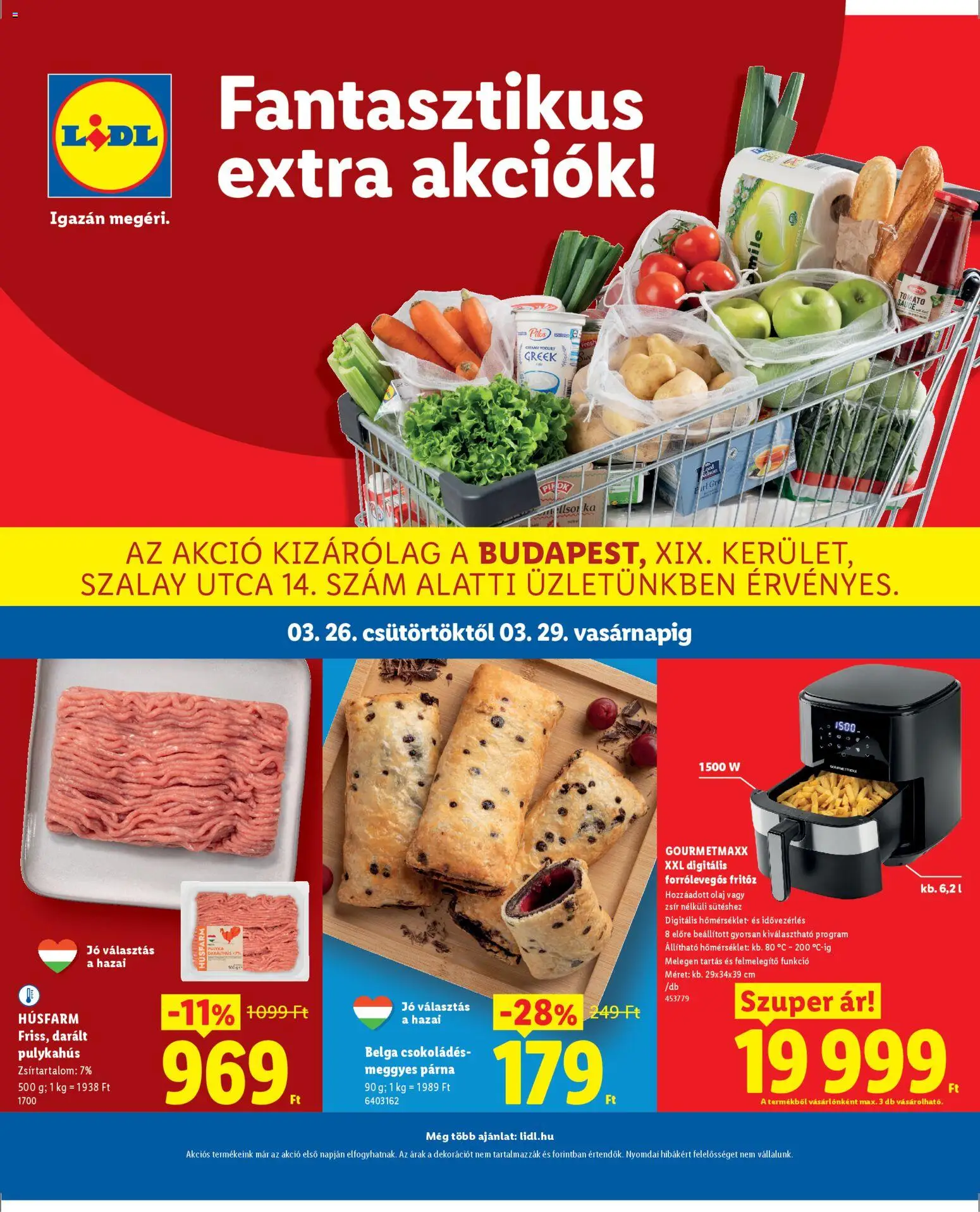 Lidl akciós ujság - amely érvényes a következő dátumtól: 26.03.2026 | Oldal: 1
