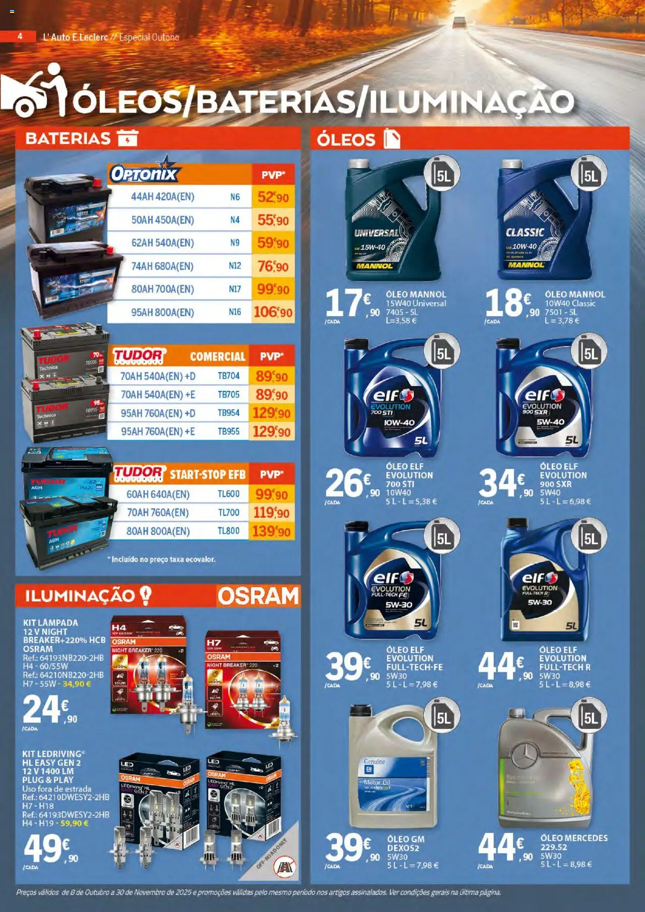 E.Leclerc - Folheto Auto │ válido de 08.10.2025 | Página: 4 | Produtos: Óleo
