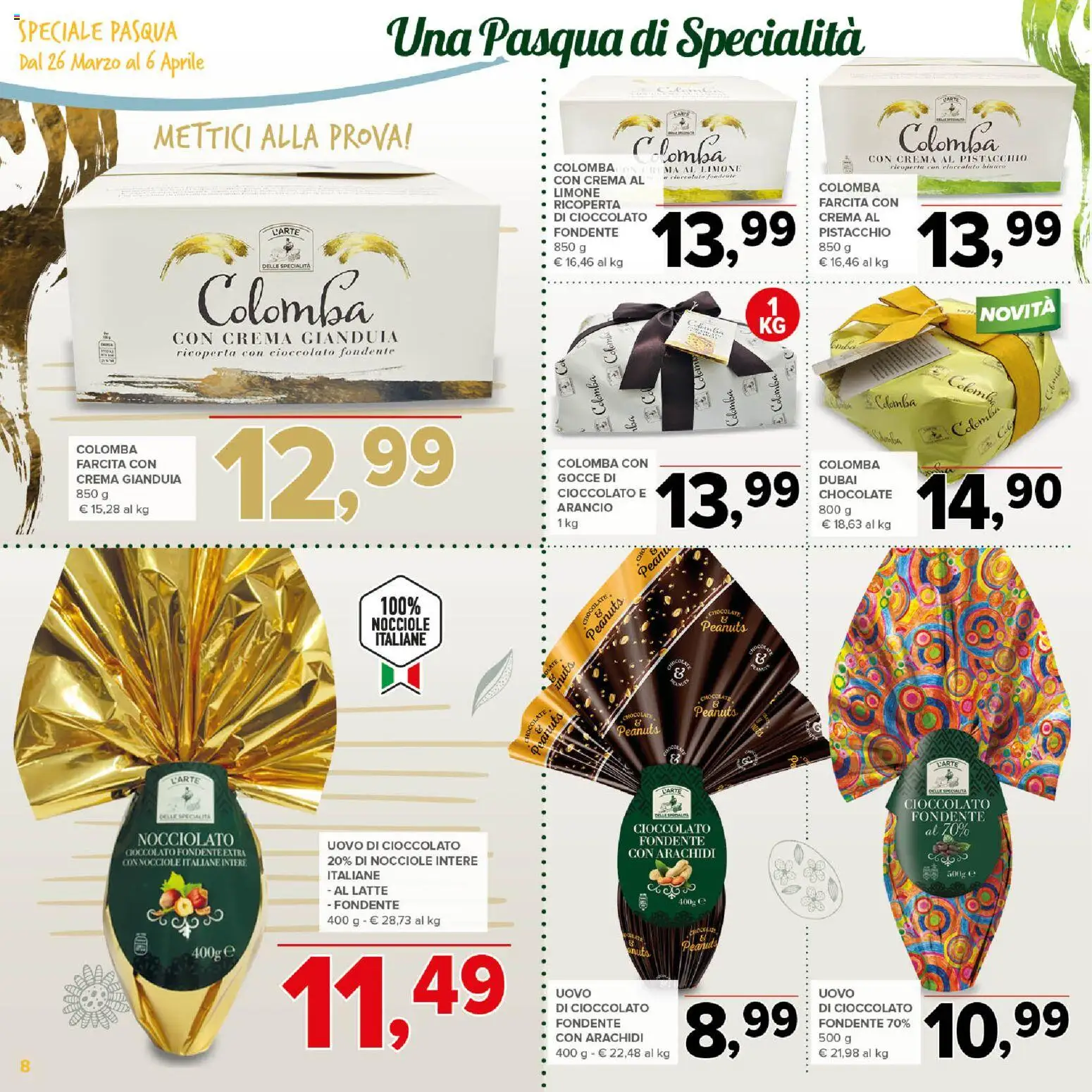 Volantino Todis del 26.03.2026 | Pagina: 8 | Prodotti: Crema, Latte, Limone, Nocciole