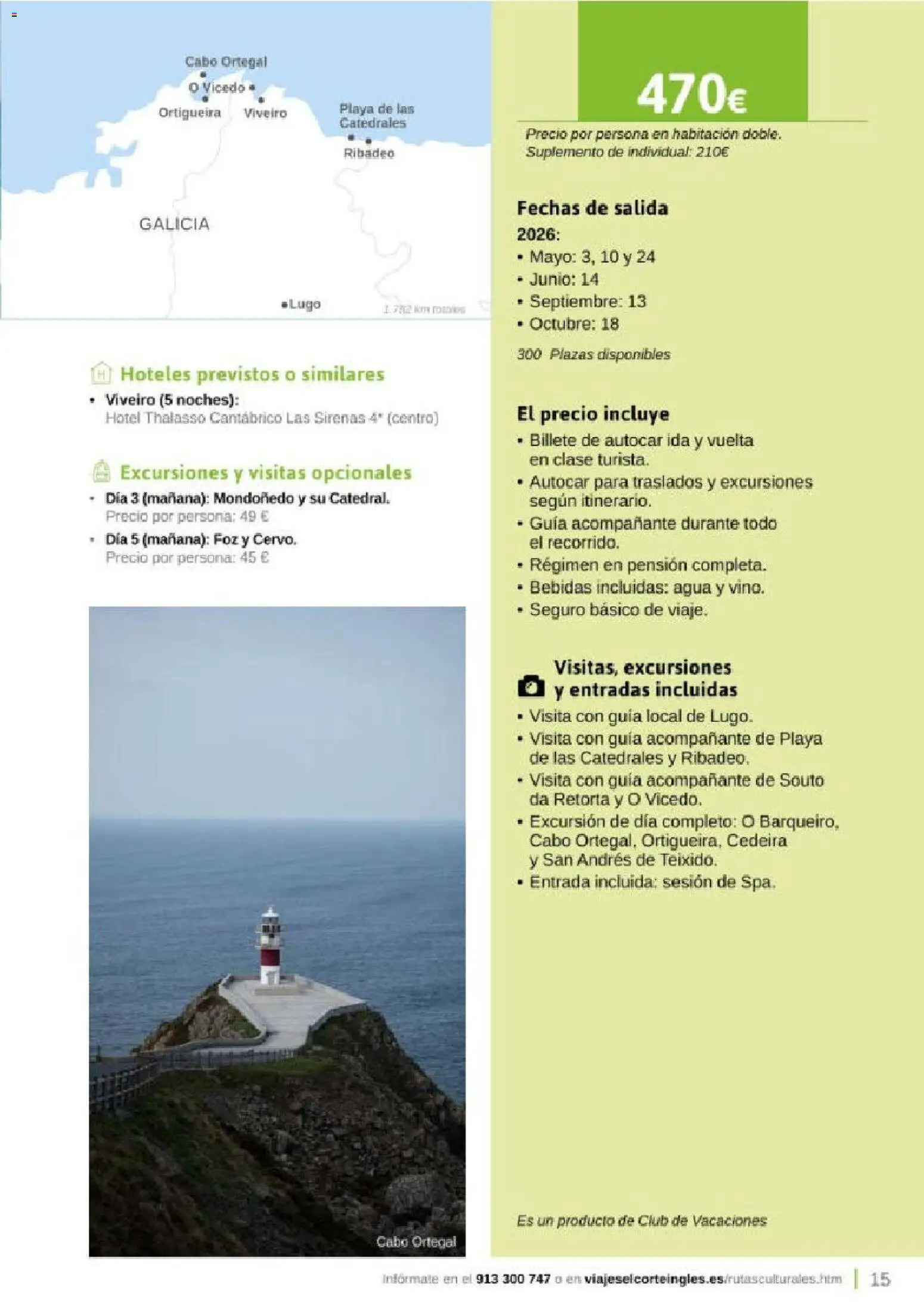 Viajes El Corte Inglés Rutas Culturales de la Comunidad de Madrid │ válido desde el 01.04.2026 | Página: 15