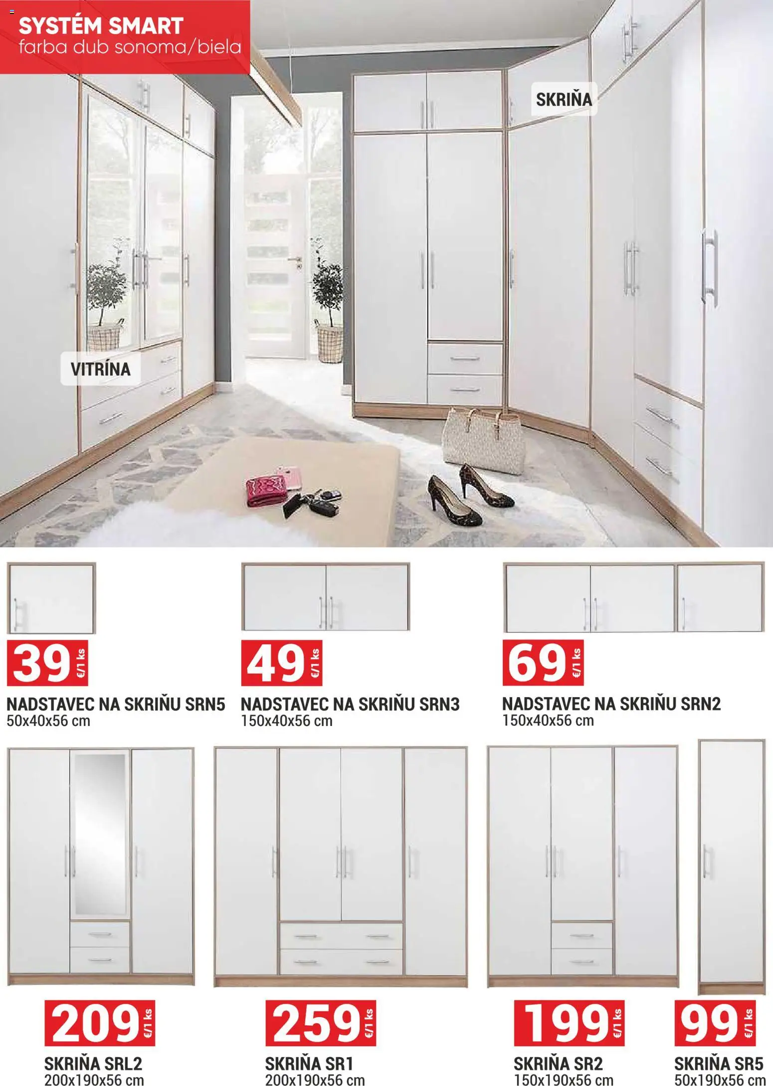 Nové Merkury Market akcie – leták je platný od 01.11.2025 | Strana: 34 | Produkty: Skriňa