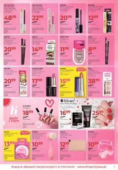 Pogląd oferty "Jawa Gazetka" - ważna od 03.02.2026 | Strona: 7 | Produkty: Maskara, Szczotka, Kredka do brwi, Sos