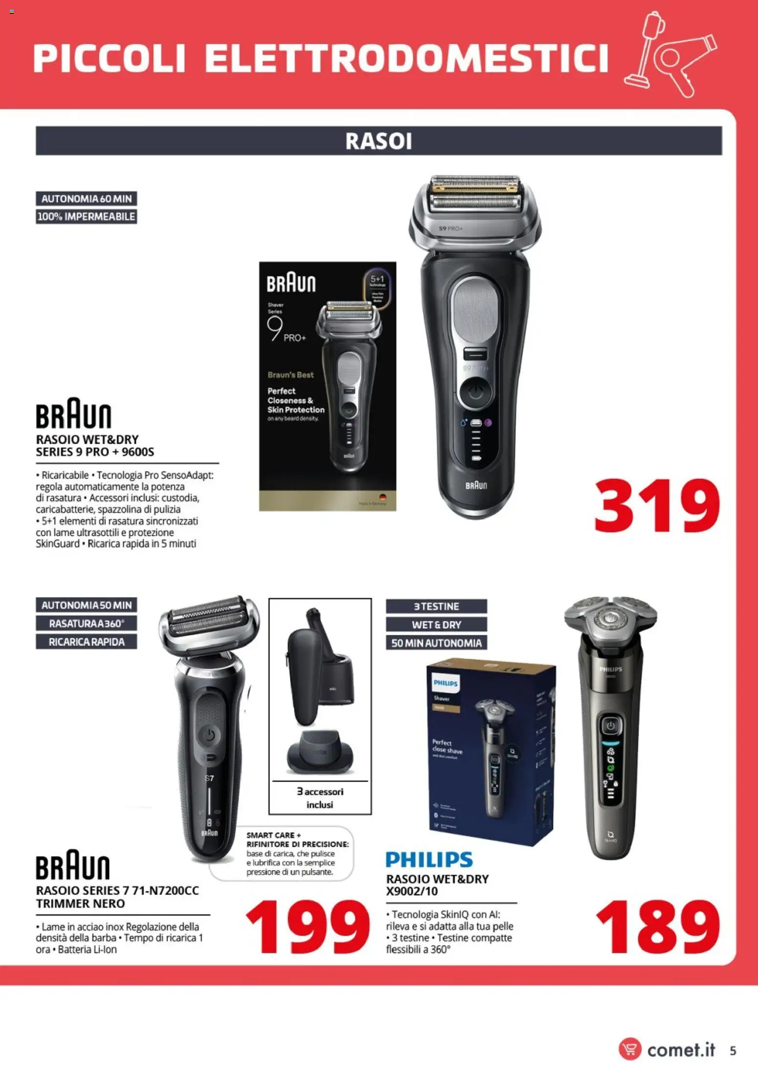 Volantino Comet del 20.03.2026 | Pagina: 5 | Prodotti: Rasoio