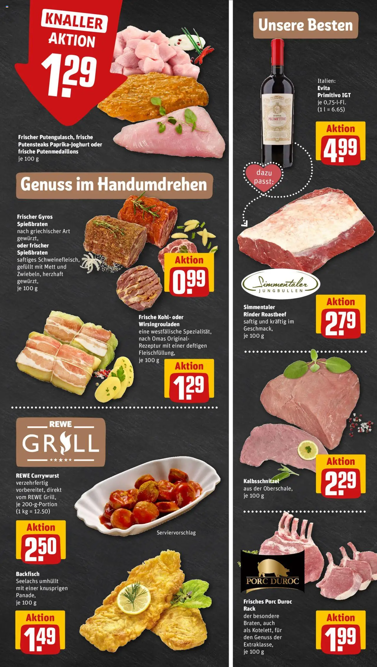 Rewe ihr Kaufpark Prospekt 	 – gültig ab 06.10.2025 | Seite: 9 | Produkte: Roastbeef, Gyros