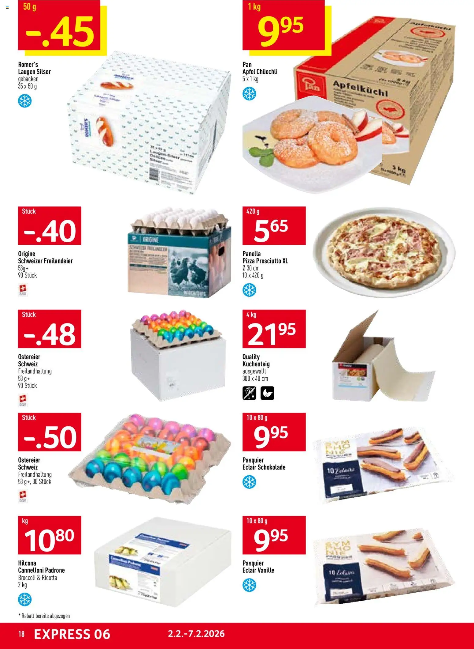 Prodega Aktionen – gültig ab 02.02.2026 | Seite: 18 | Produkte: Schokolade, Pizza, Äpfel