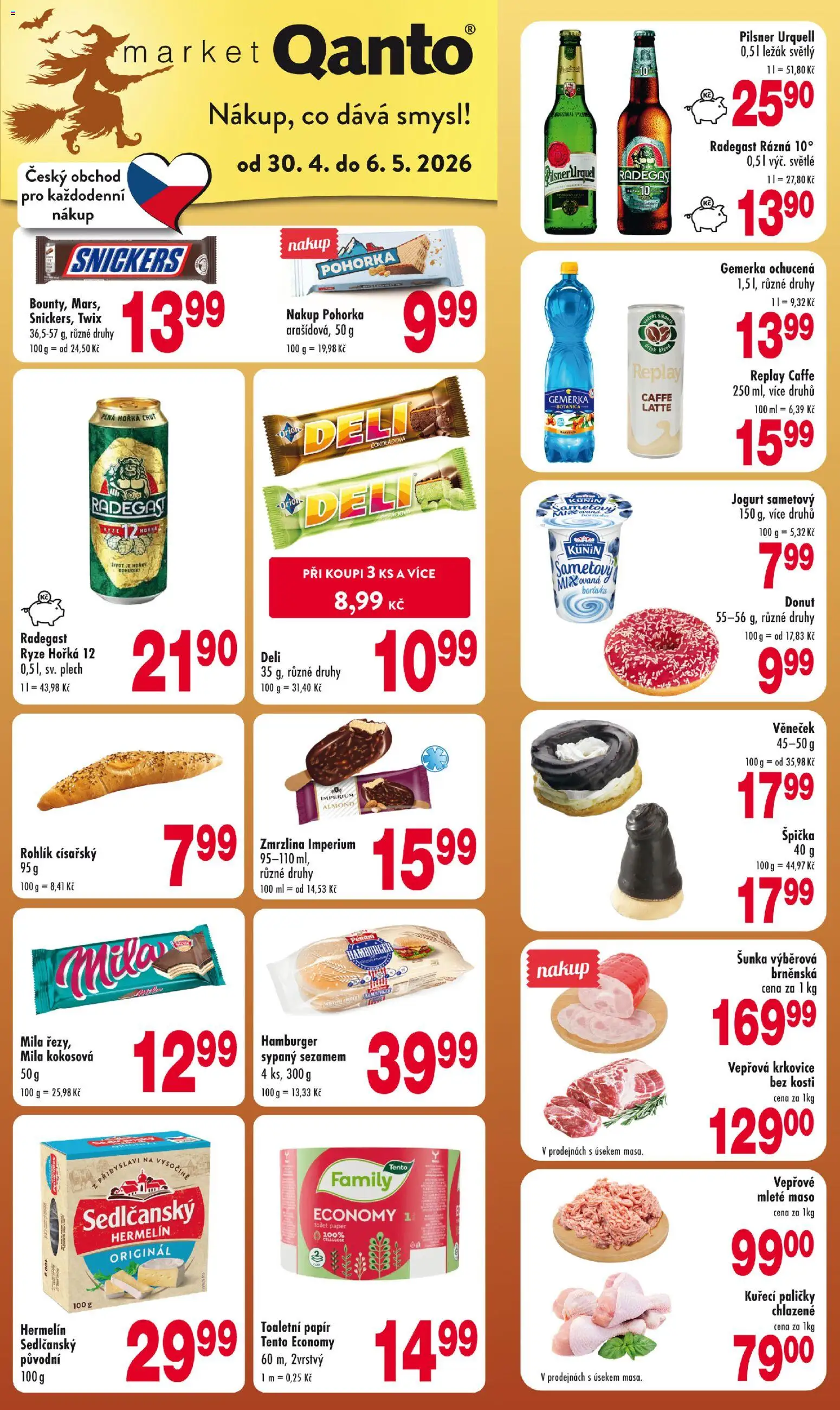 Astur & Qanto leták od 30.04.2026 | Strana: 1 | Produkty: Jogurt, Zmrzlina, Radegast, Maso