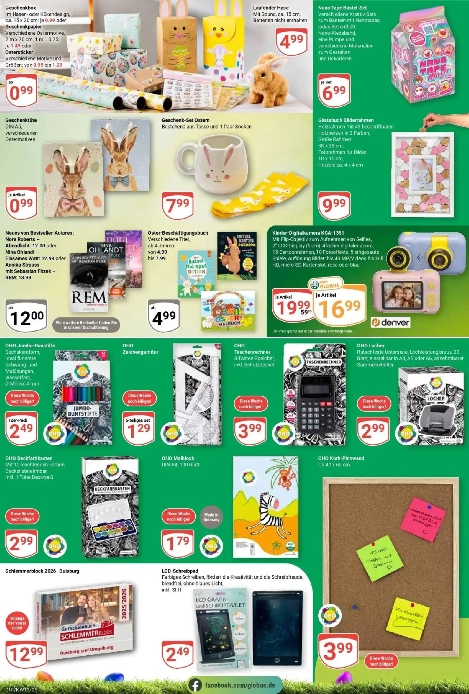 Globus prospekt Duisburg	 – gültig ab 23.03.2026 | Seite: 28 | Produkte: Taschenrechner, Batterien, Bilder, Bilderrahmen